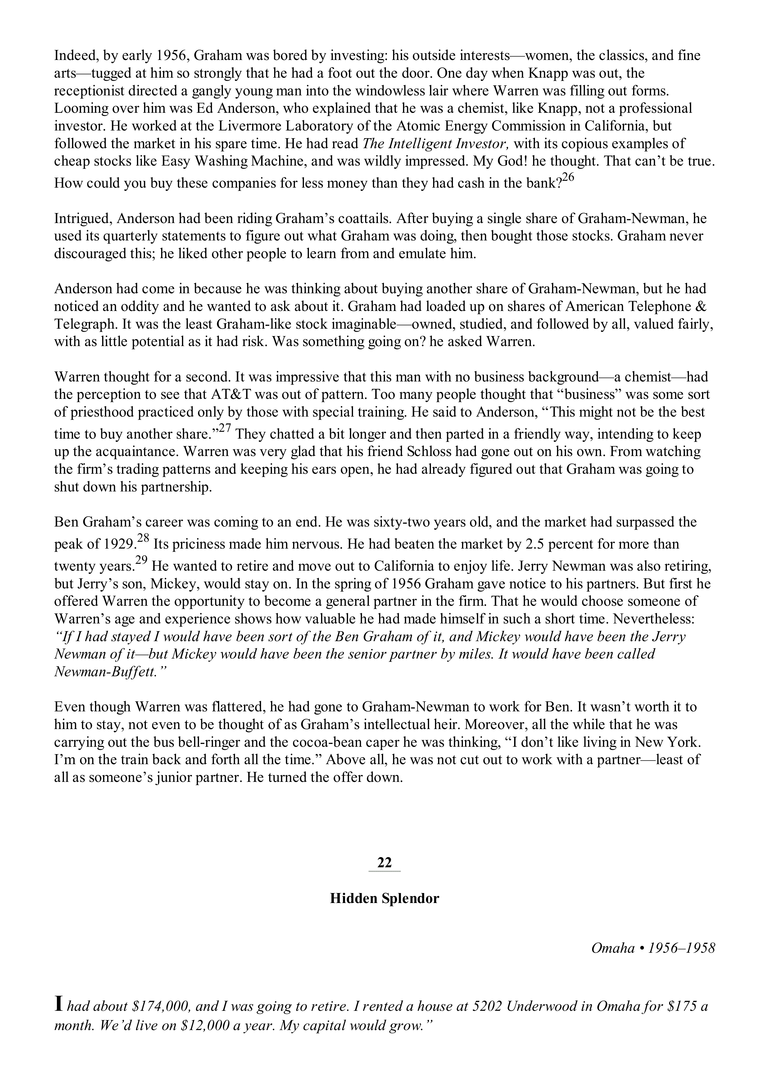 Berkshire Hathaway The Snowball Biography — page 114