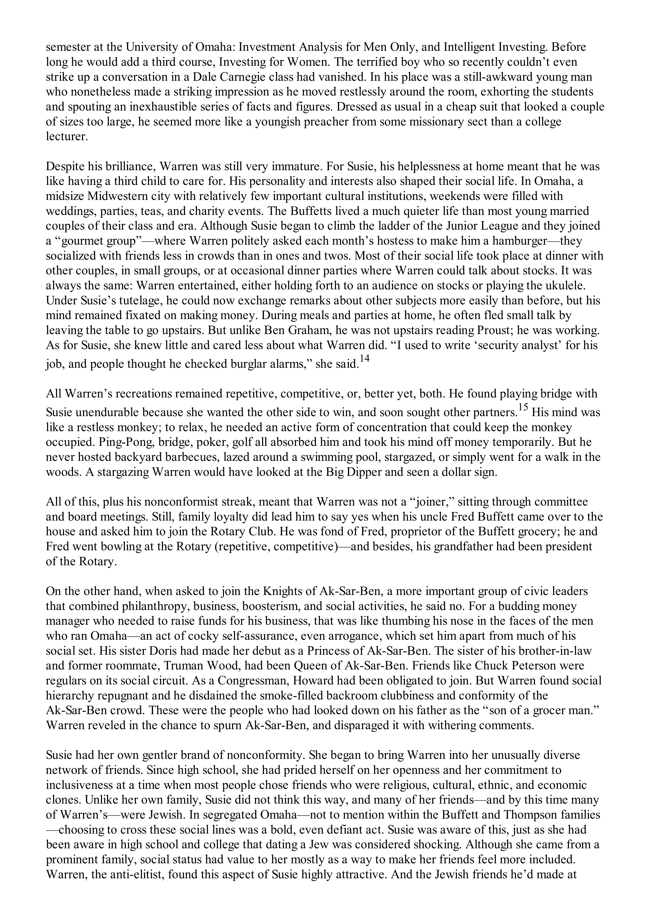 Berkshire Hathaway The Snowball Biography — page 118