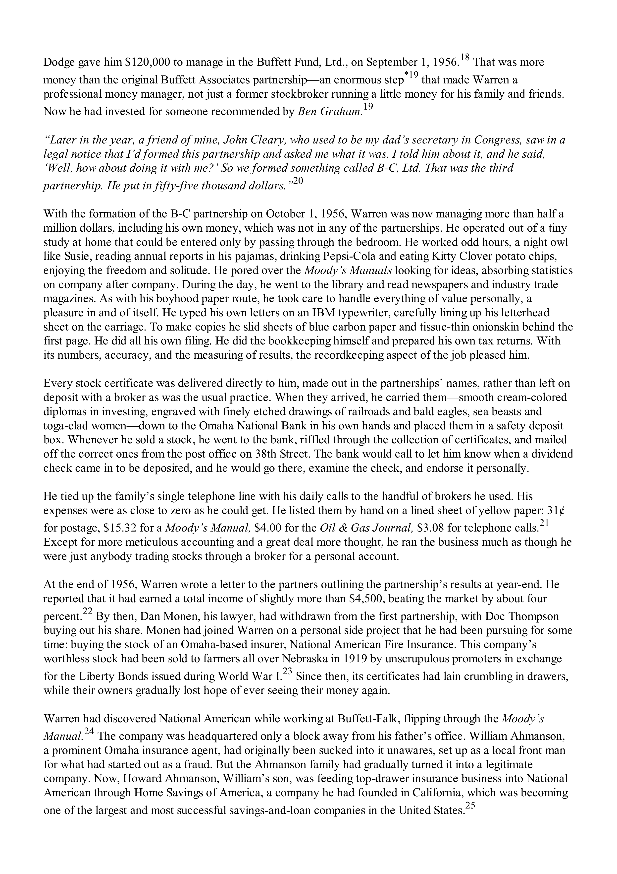 Berkshire Hathaway The Snowball Biography — page 120