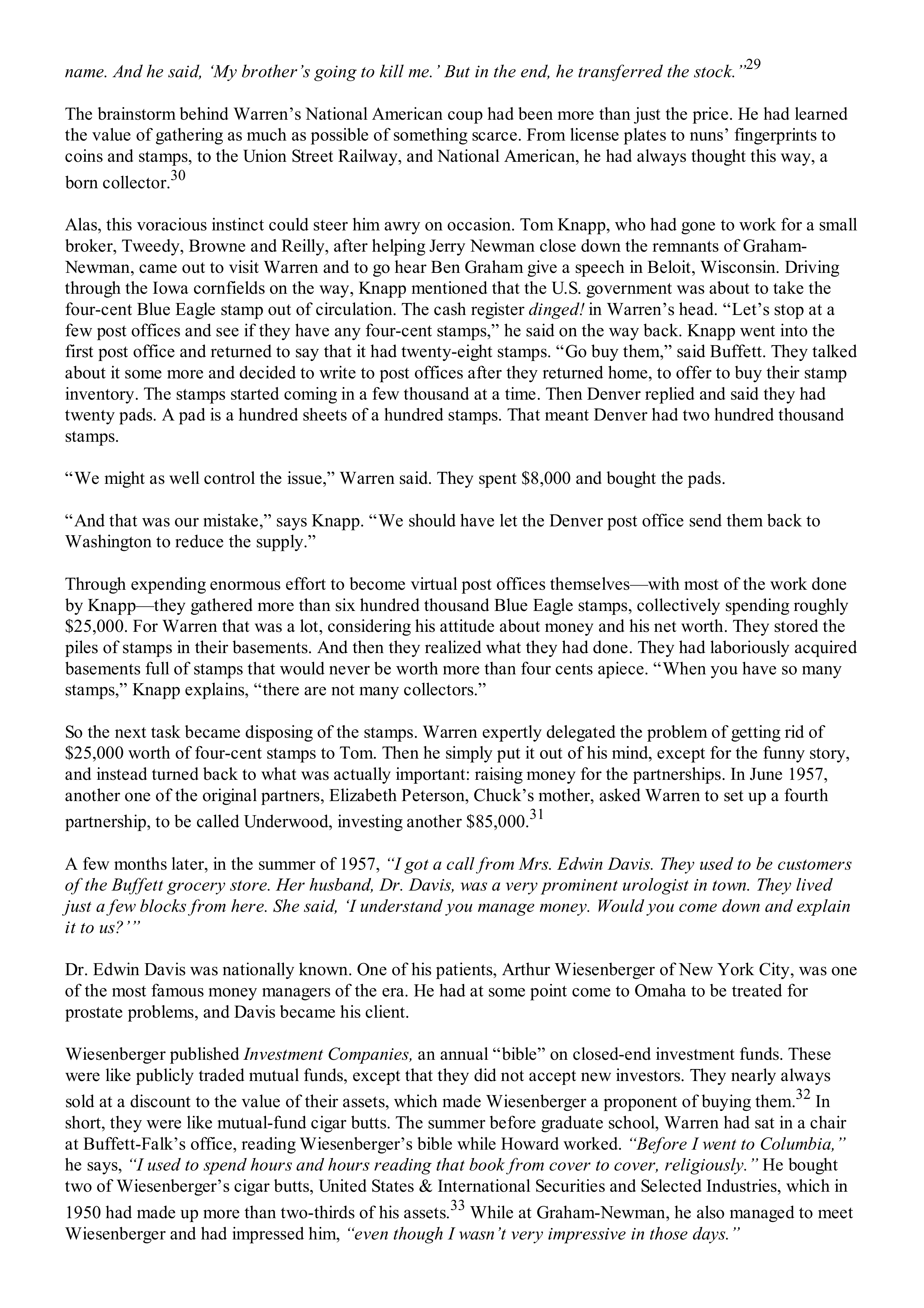 Berkshire Hathaway The Snowball Biography — page 122