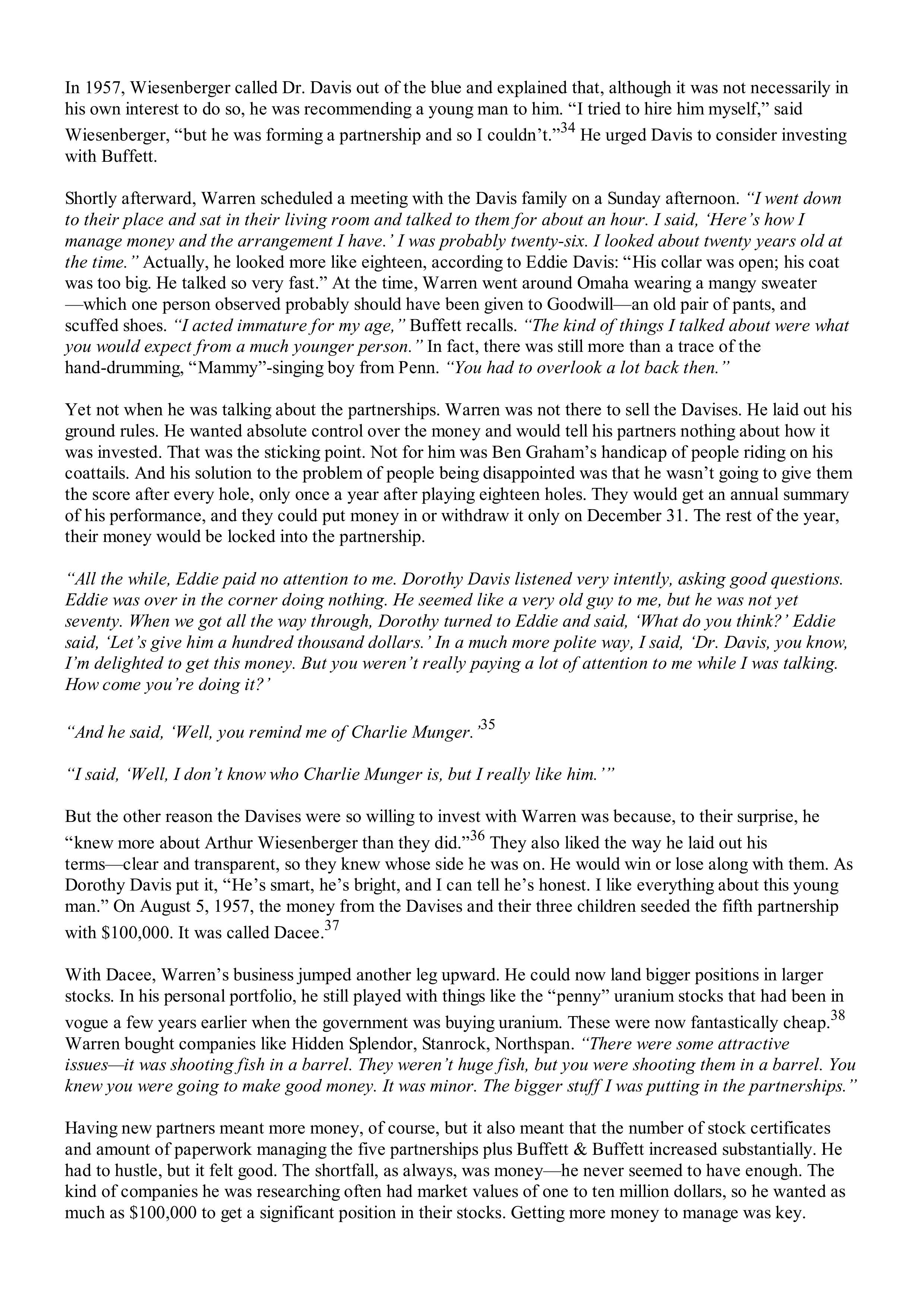 Berkshire Hathaway The Snowball Biography — page 123