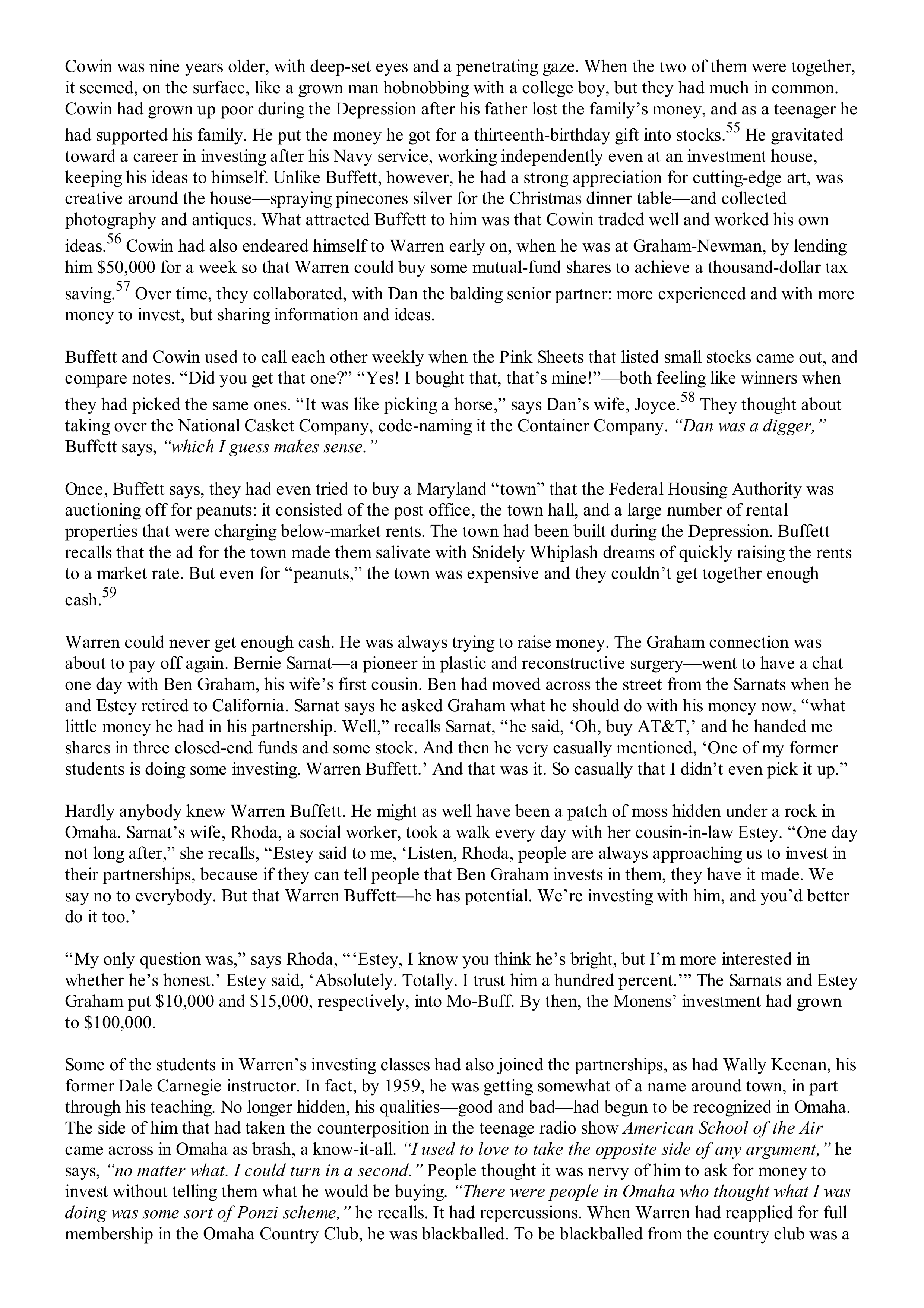 Berkshire Hathaway The Snowball Biography — page 126