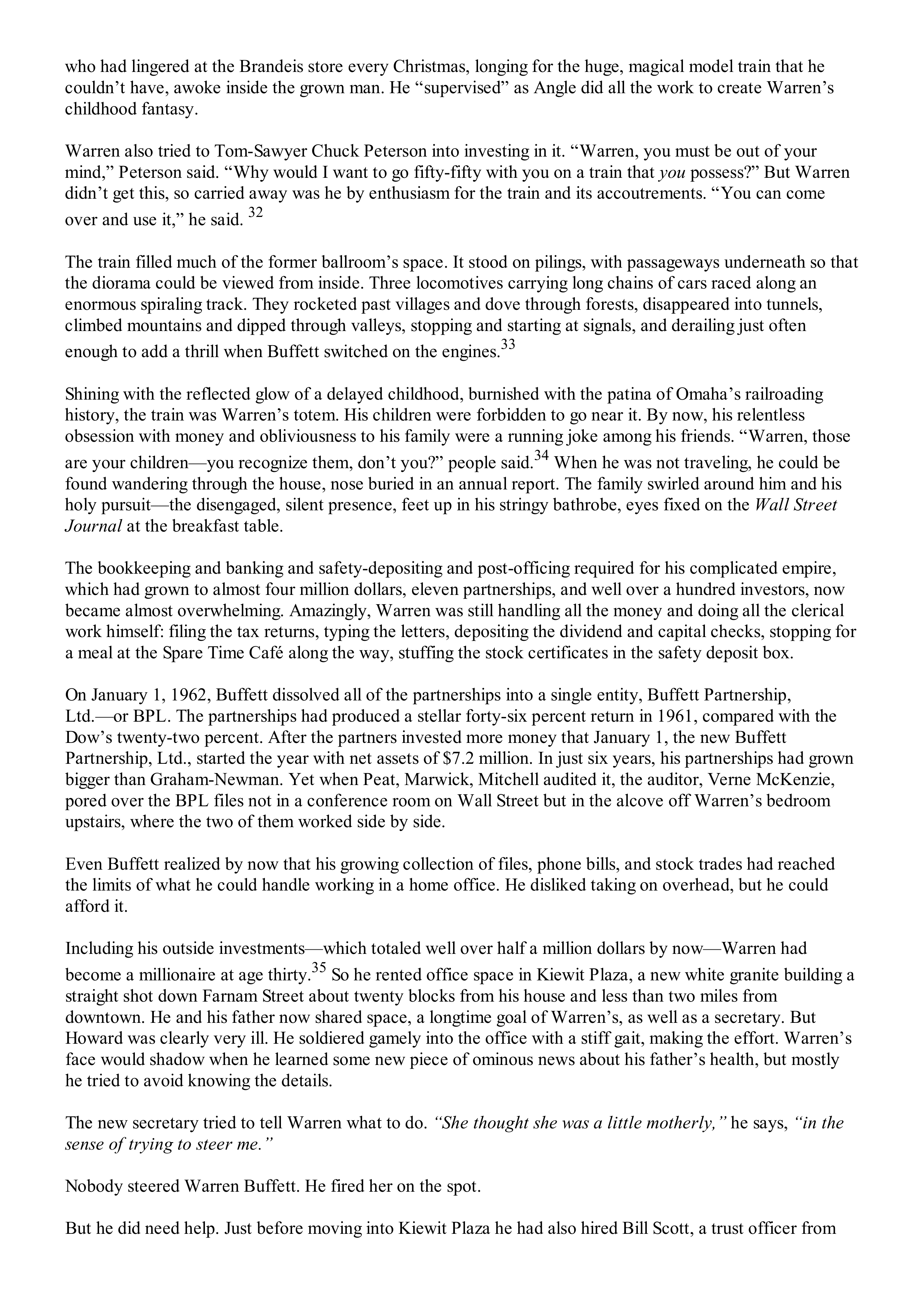 Berkshire Hathaway The Snowball Biography — page 137