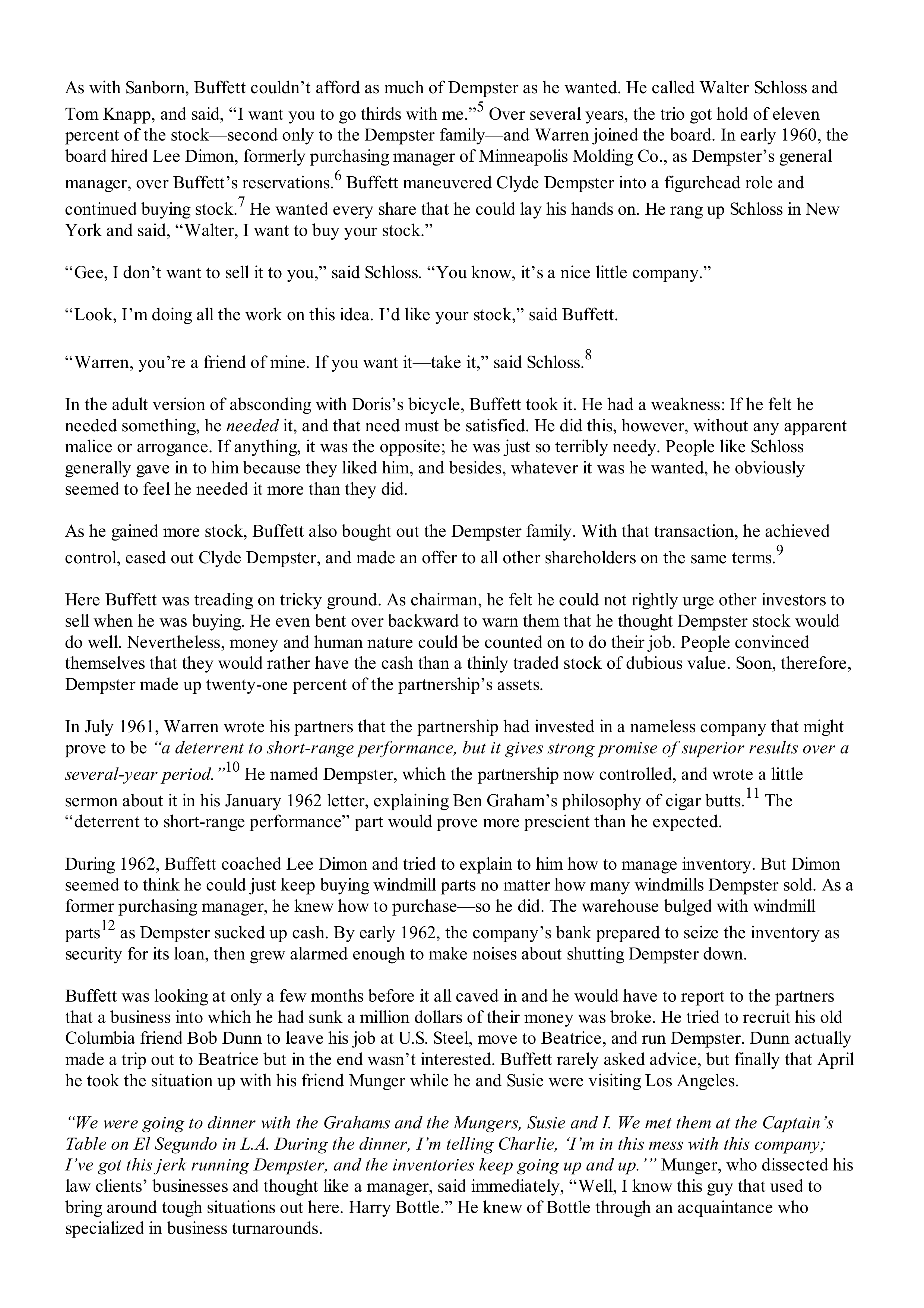 Berkshire Hathaway The Snowball Biography — page 139
