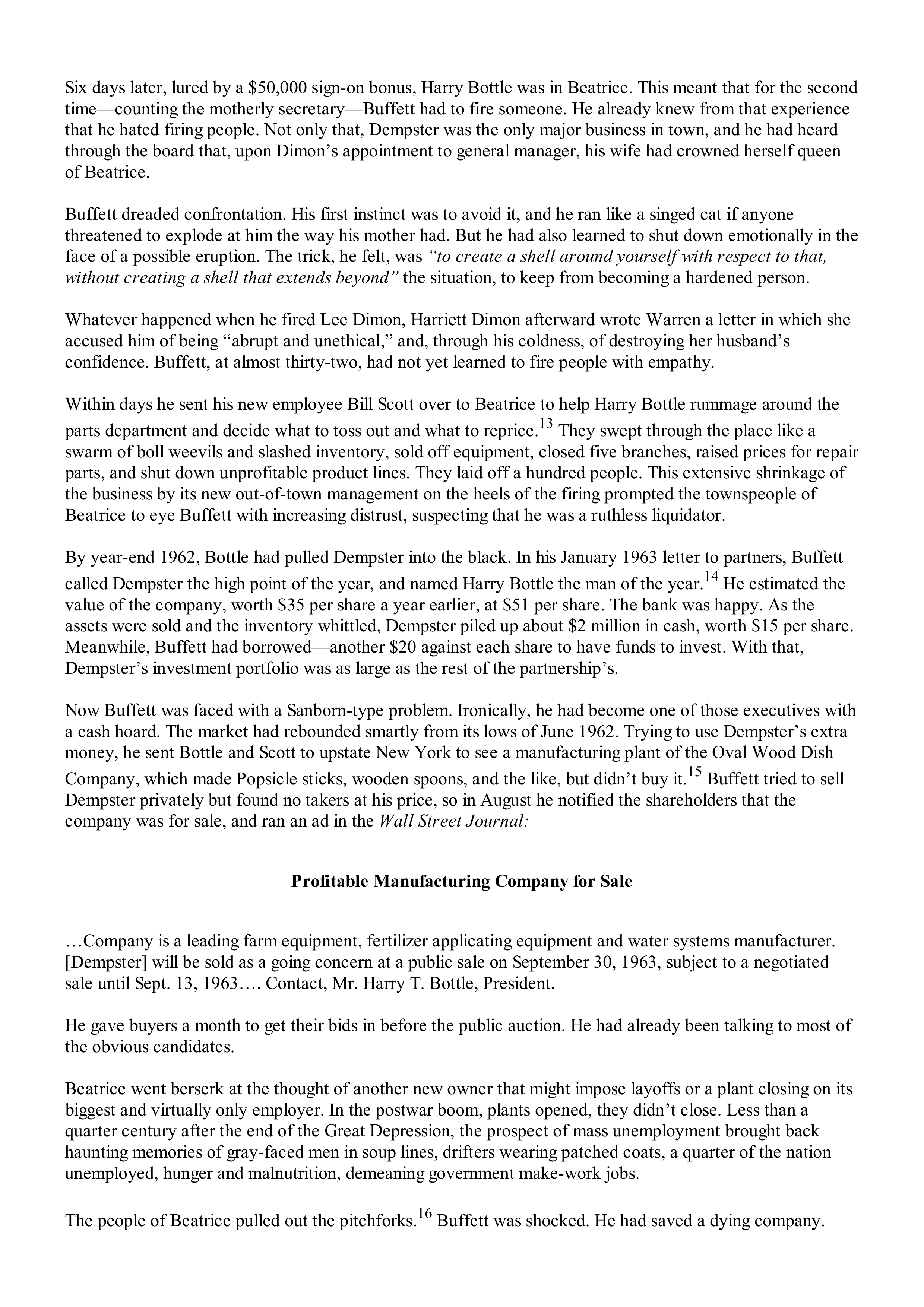 Berkshire Hathaway The Snowball Biography — page 140