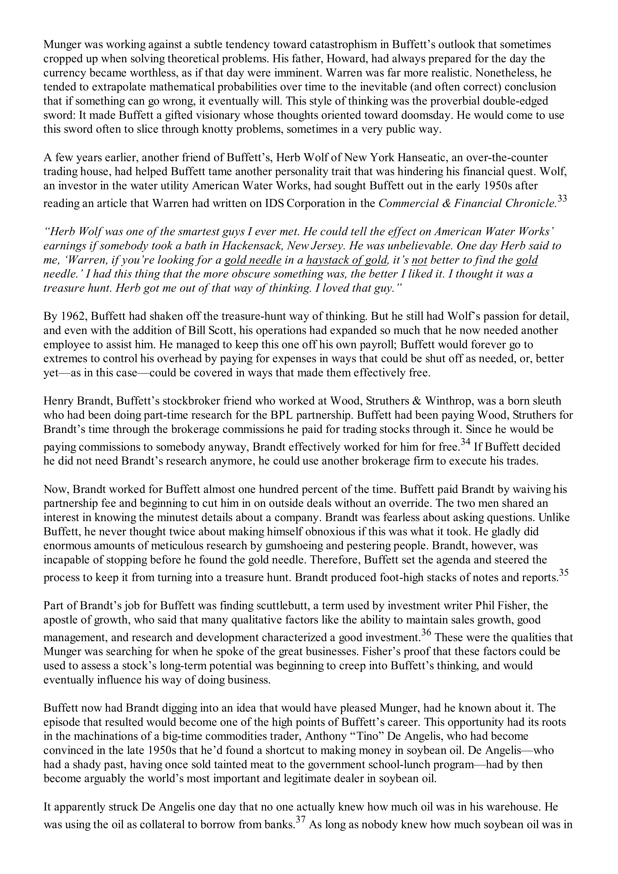 Berkshire Hathaway The Snowball Biography — page 147