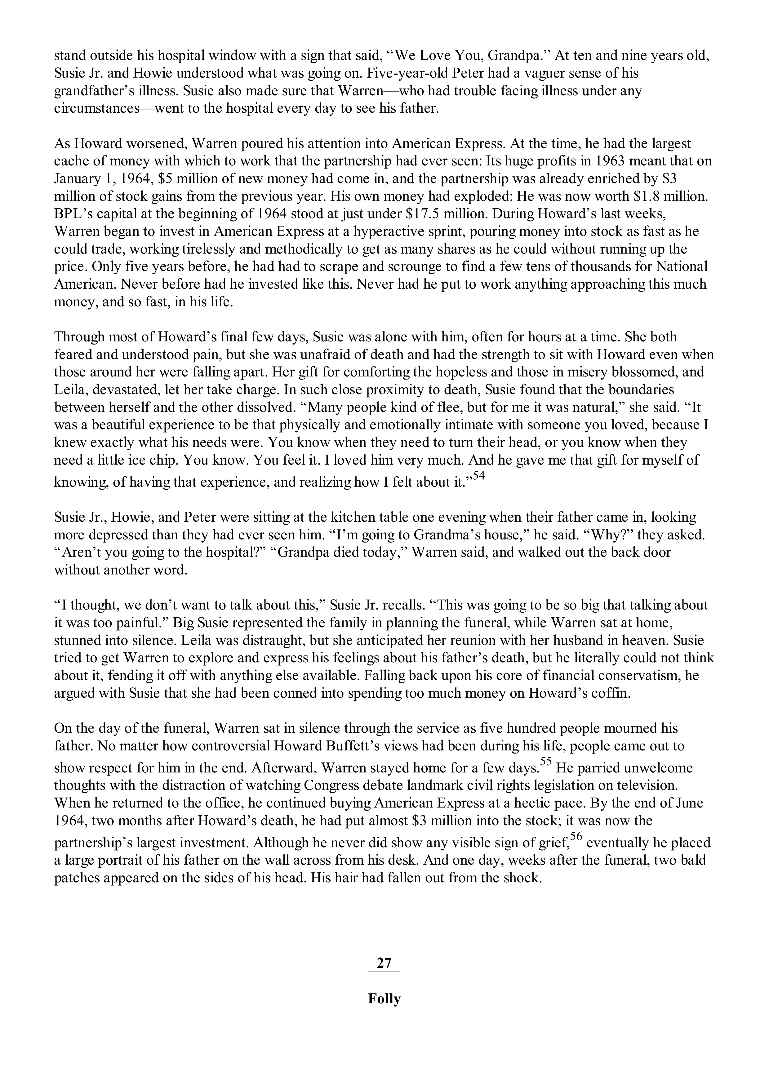 Berkshire Hathaway The Snowball Biography — page 150