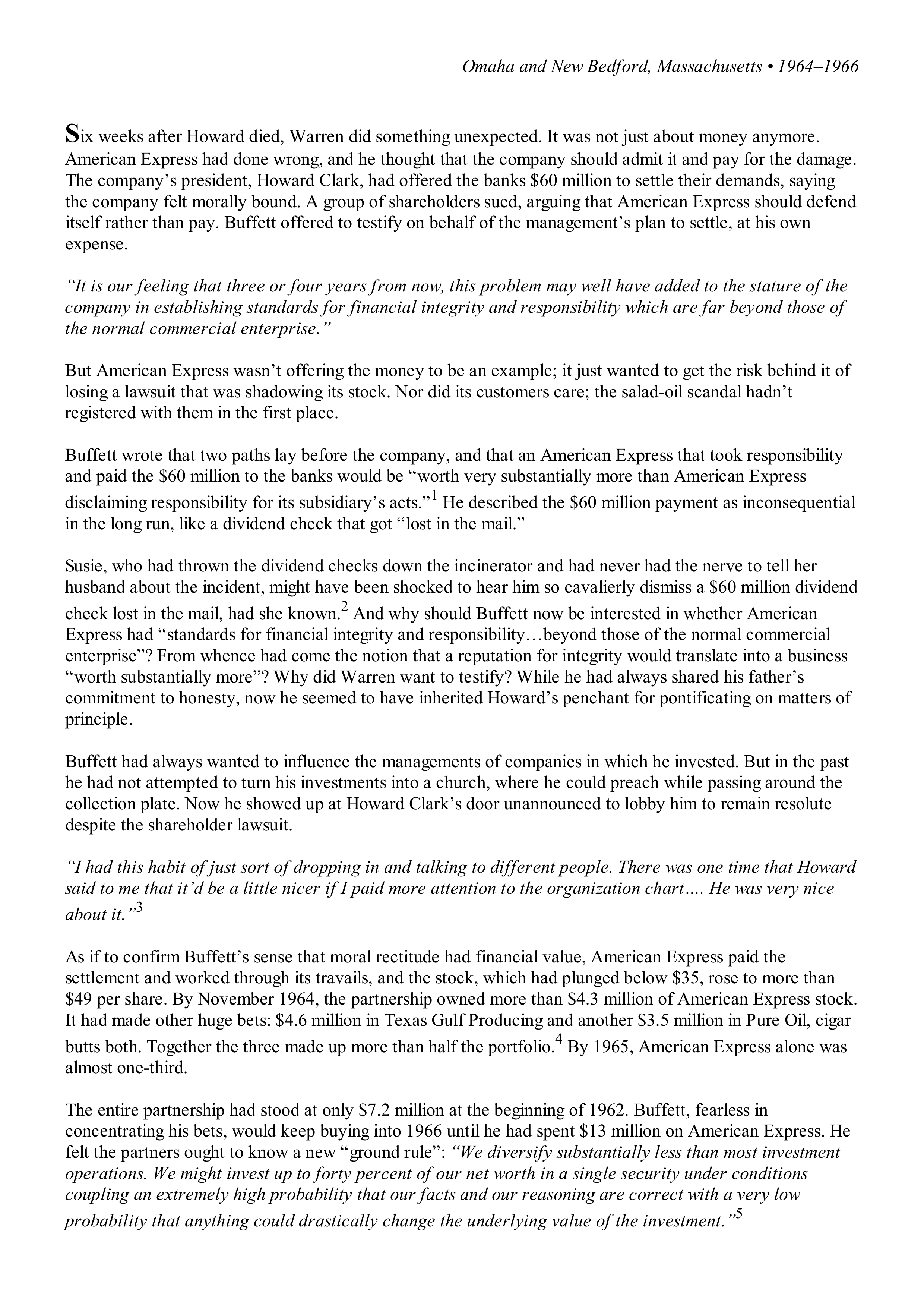 Berkshire Hathaway The Snowball Biography — page 151