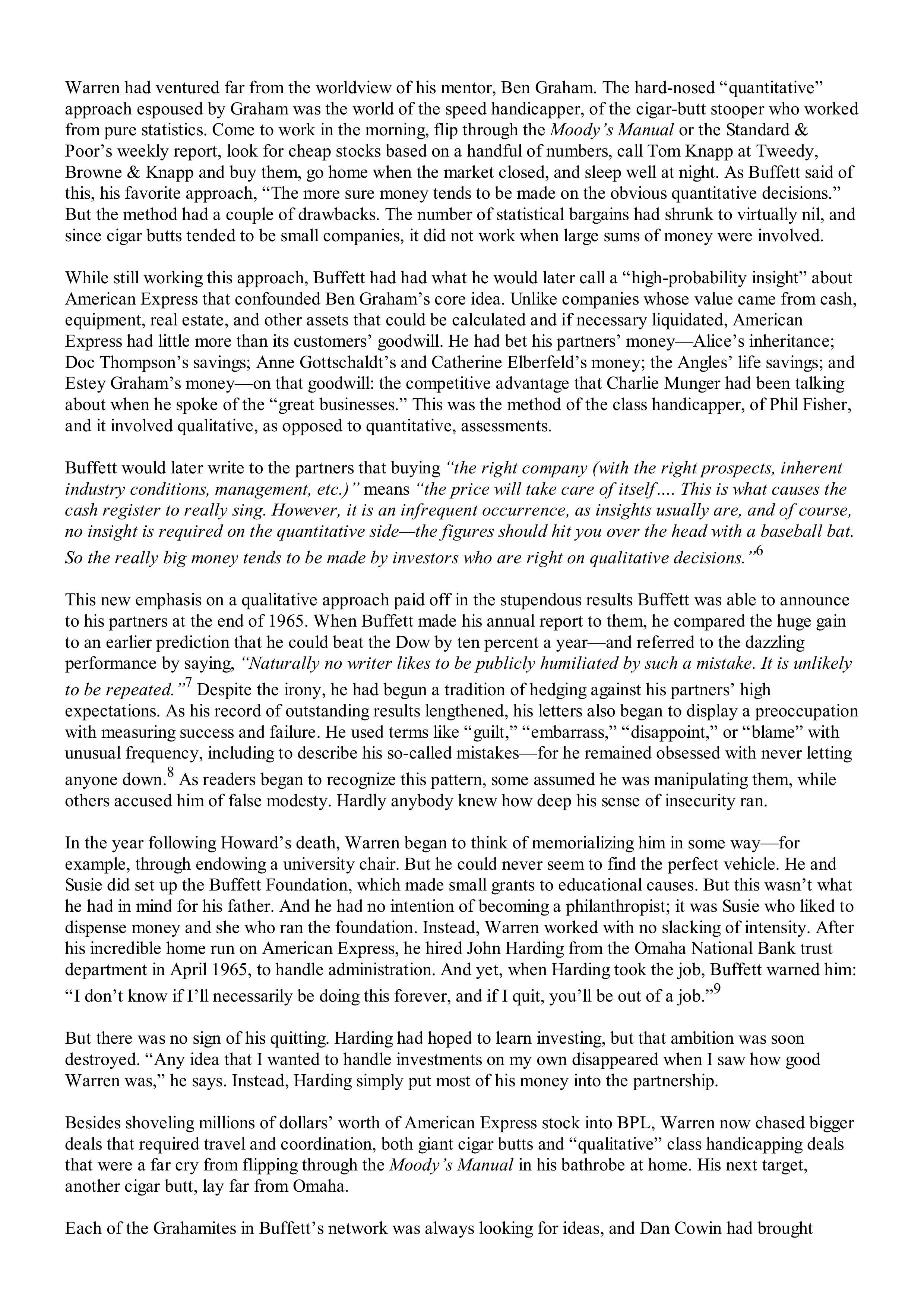 Berkshire Hathaway The Snowball Biography — page 152