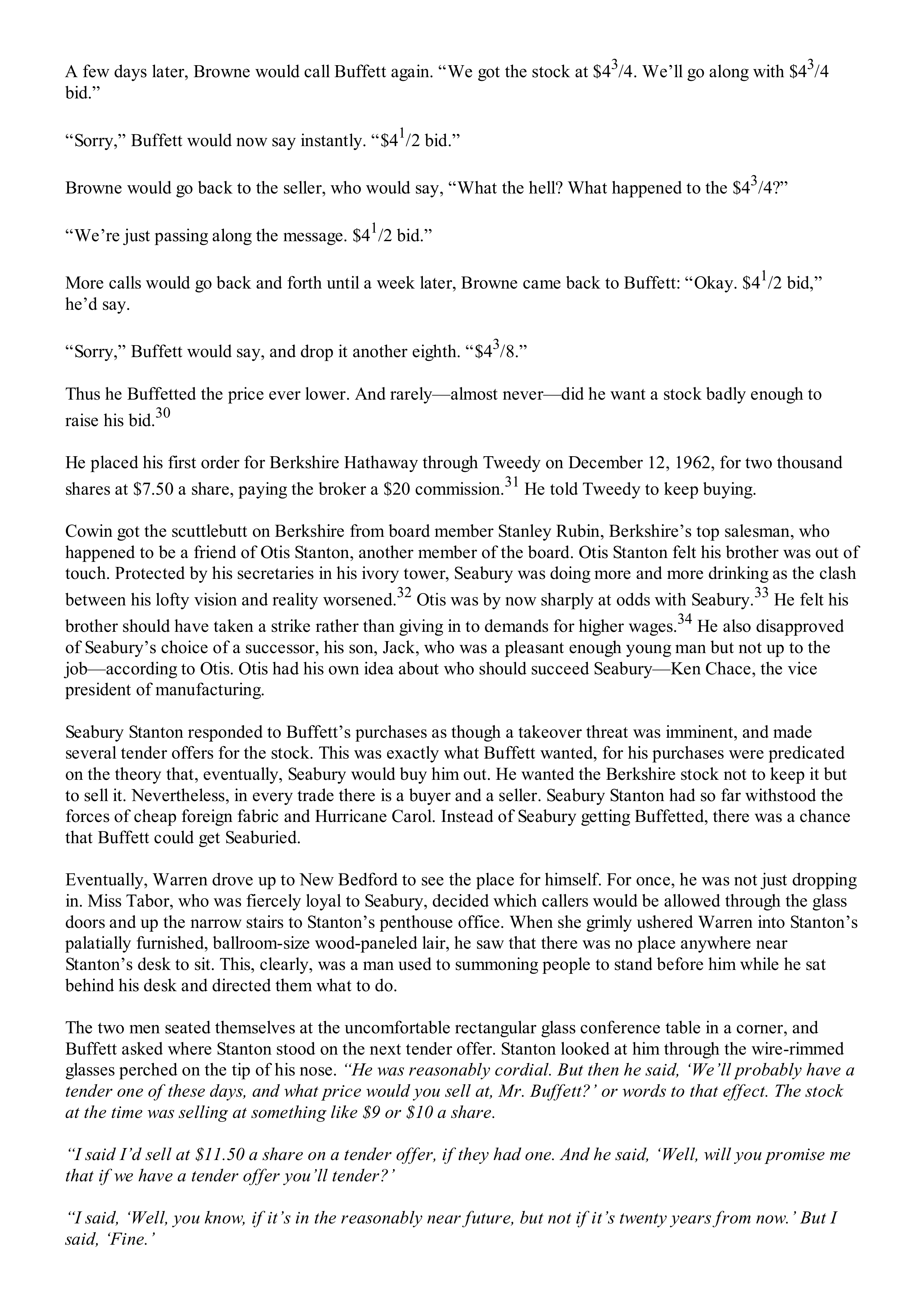 Berkshire Hathaway The Snowball Biography — page 156
