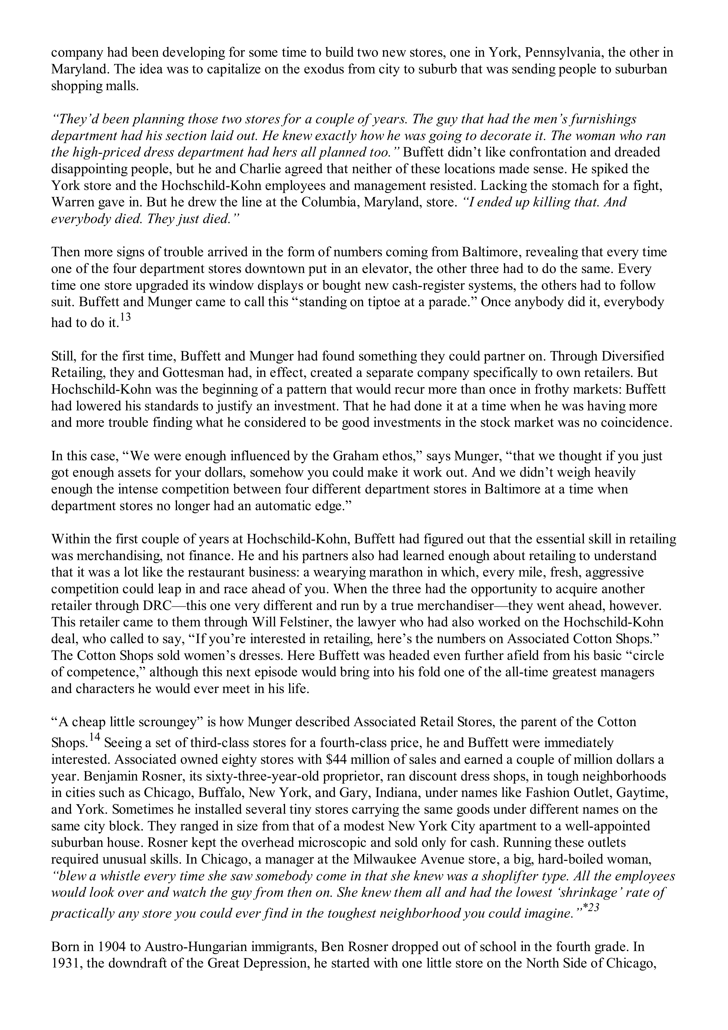 Berkshire Hathaway The Snowball Biography — page 176