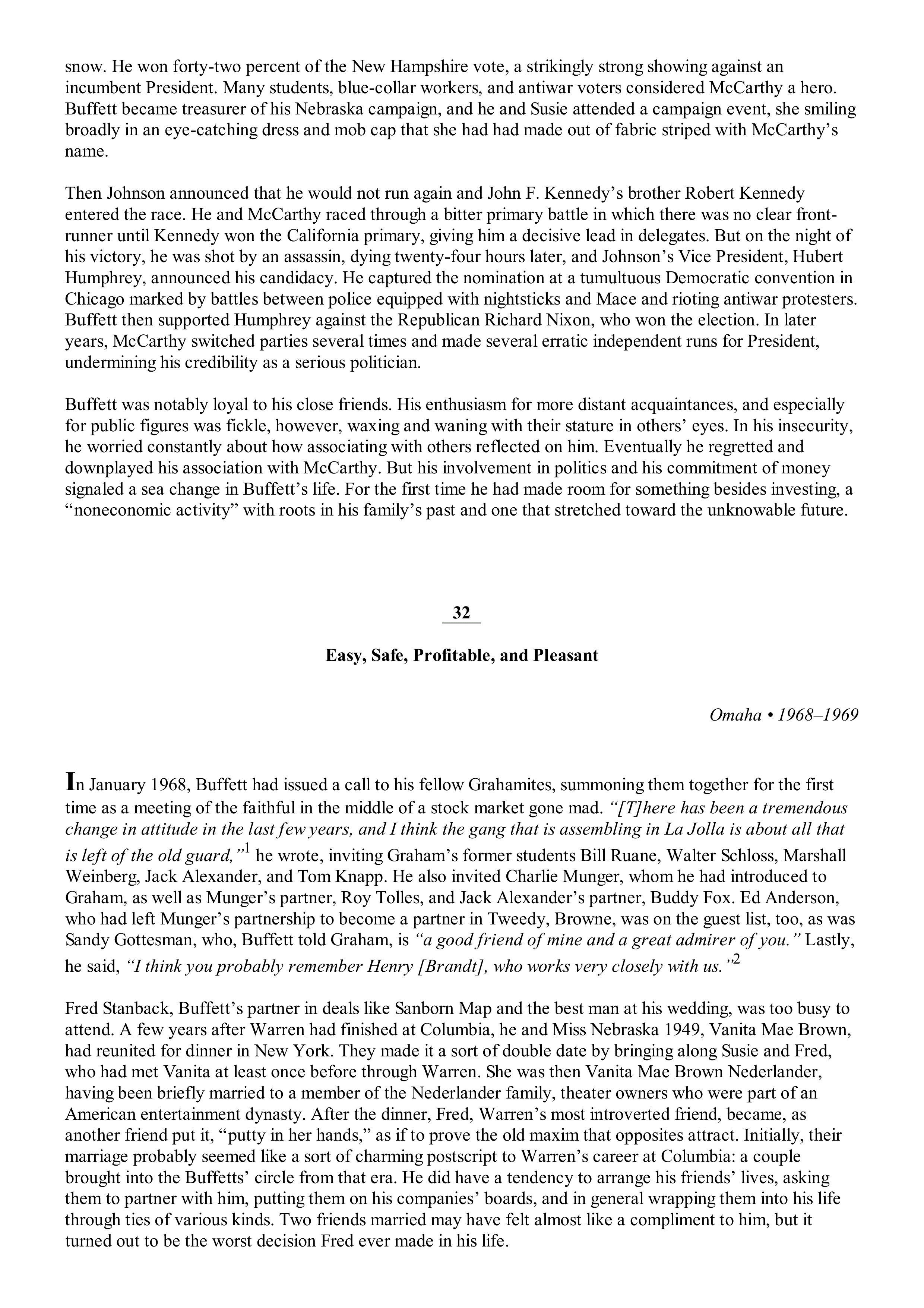 Berkshire Hathaway The Snowball Biography — page 188
