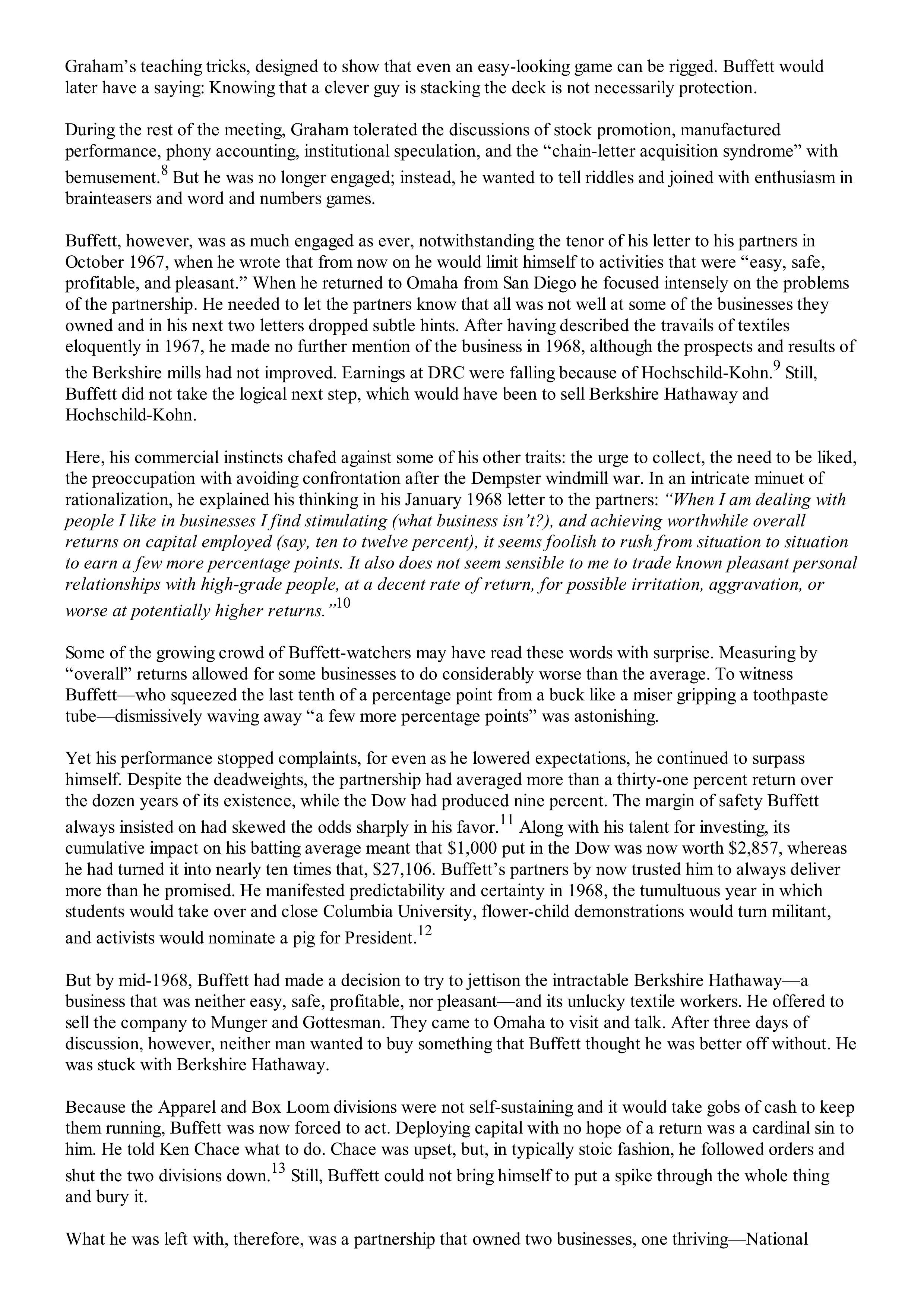 Berkshire Hathaway The Snowball Biography — page 190