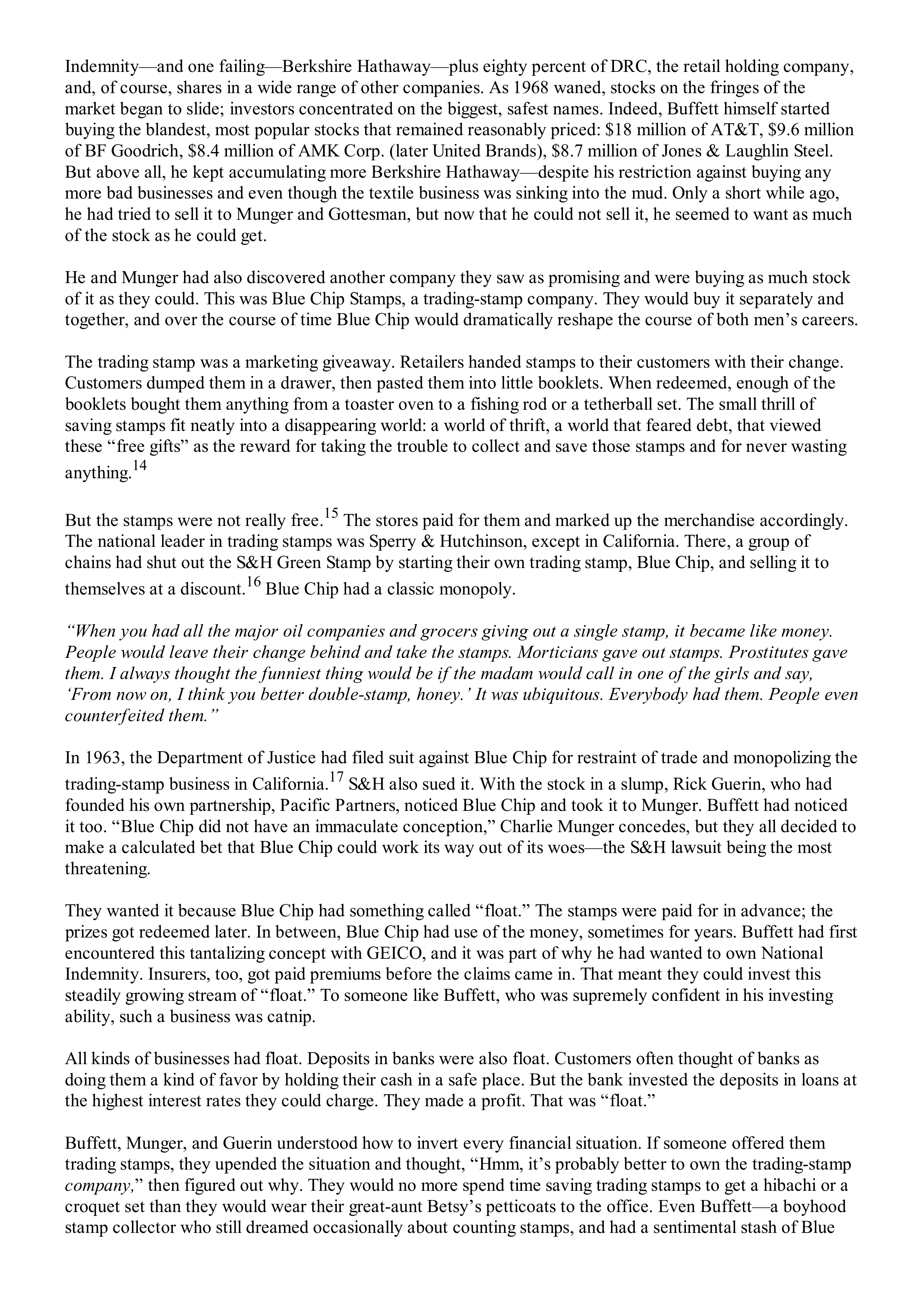 Berkshire Hathaway The Snowball Biography — page 191