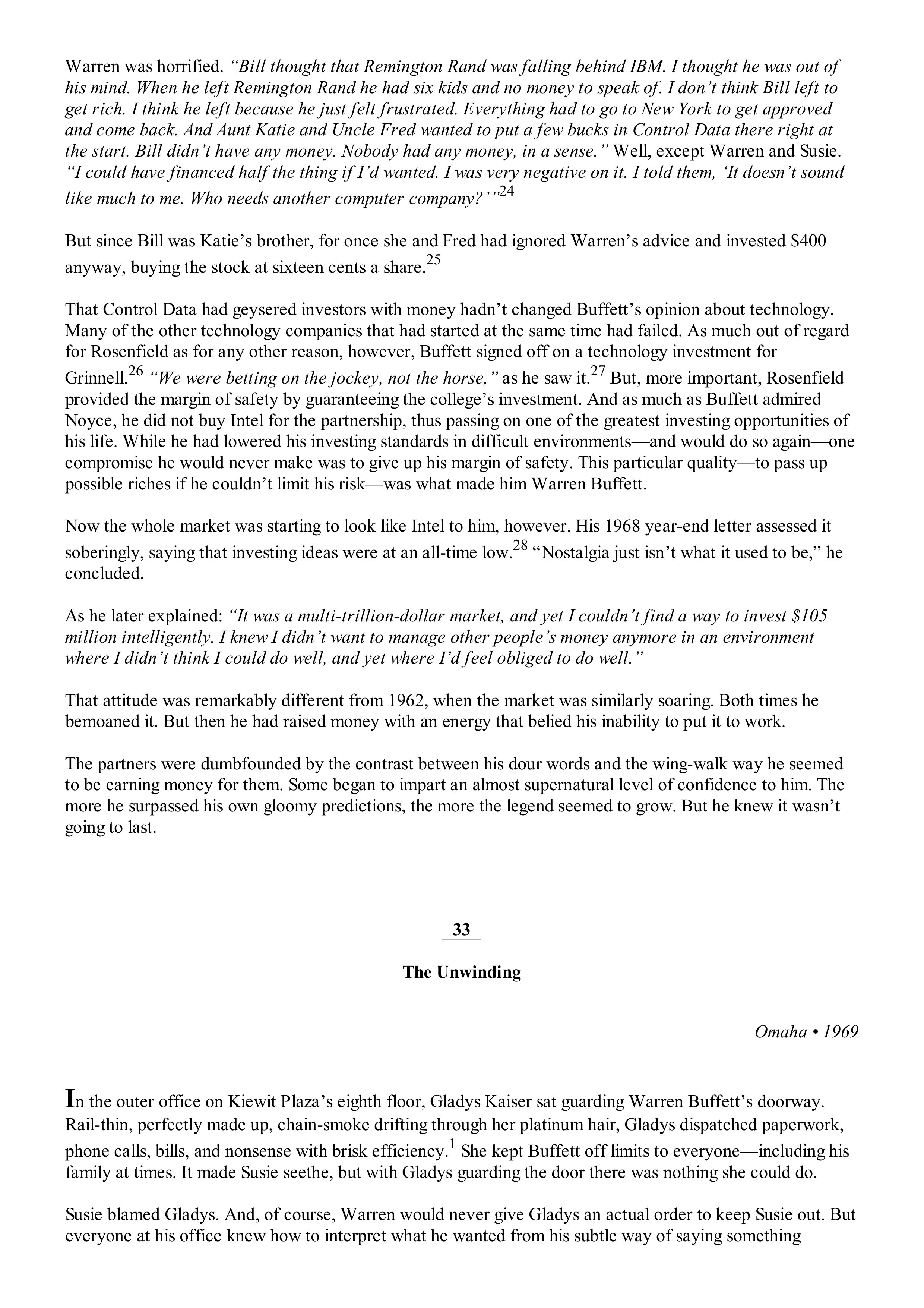 Berkshire Hathaway The Snowball Biography — page 193