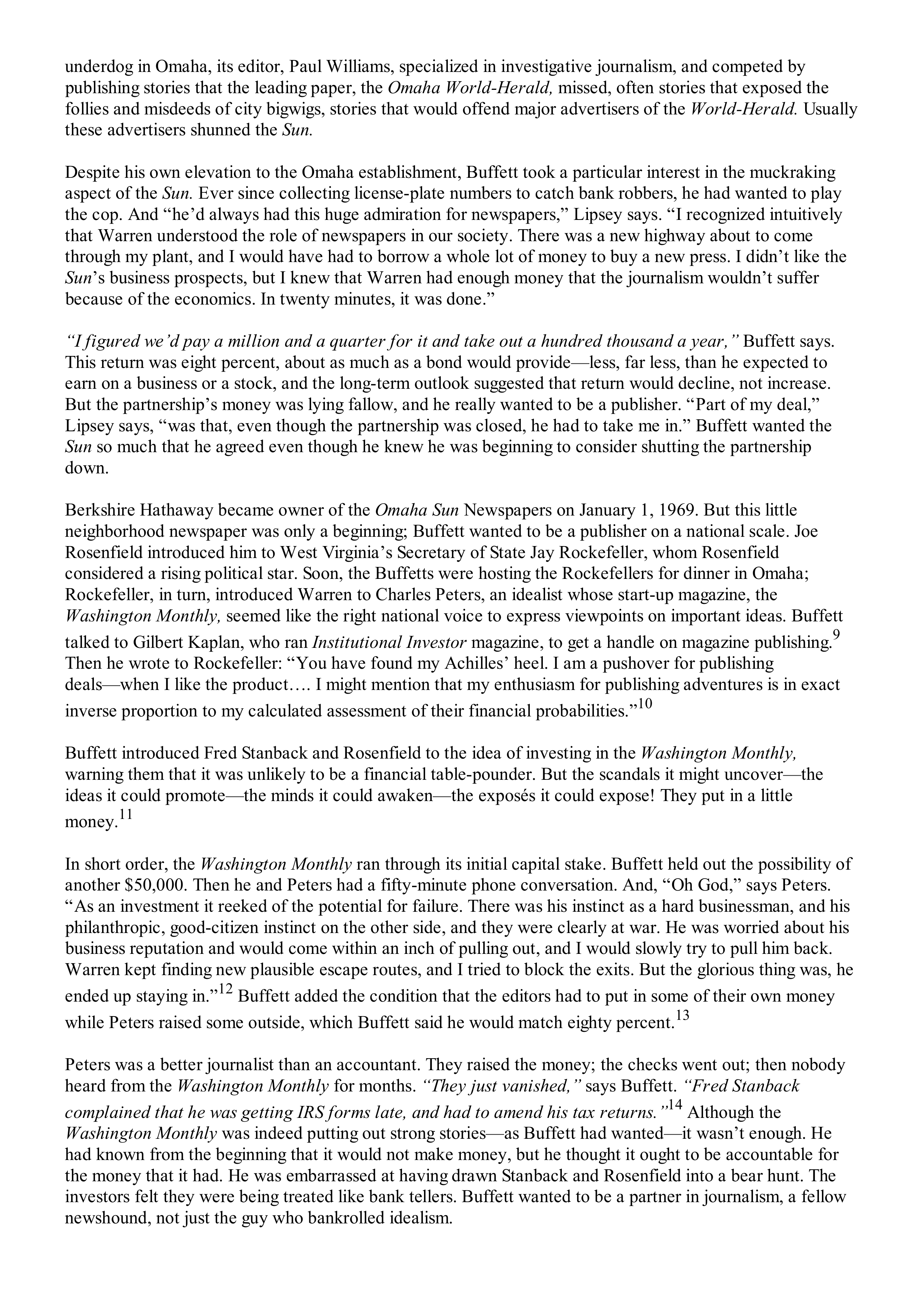 Berkshire Hathaway The Snowball Biography — page 196