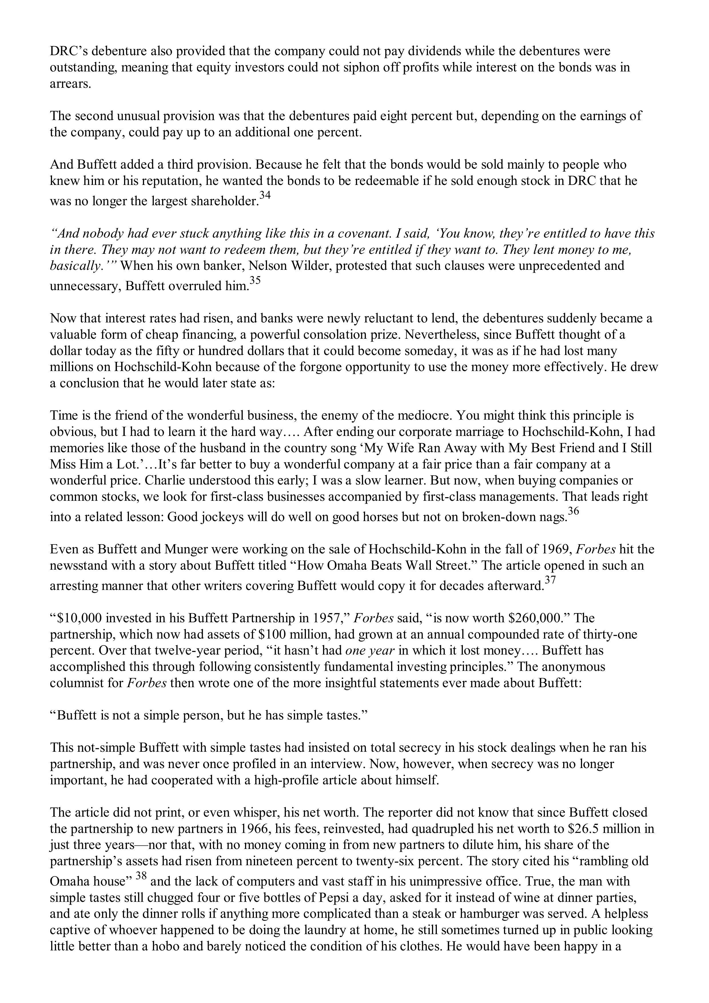 Berkshire Hathaway The Snowball Biography — page 201