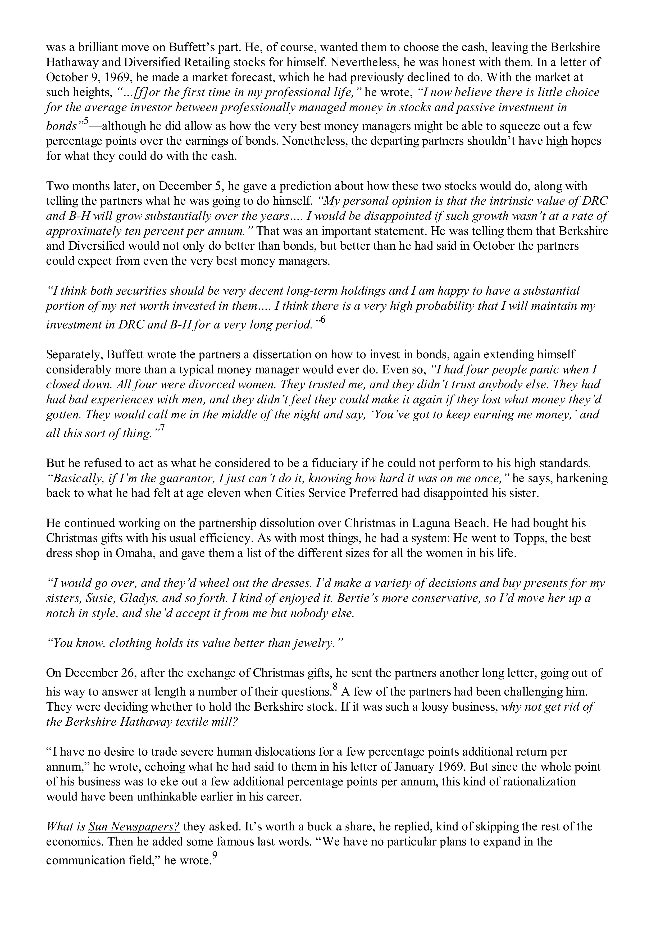 Berkshire Hathaway The Snowball Biography — page 204