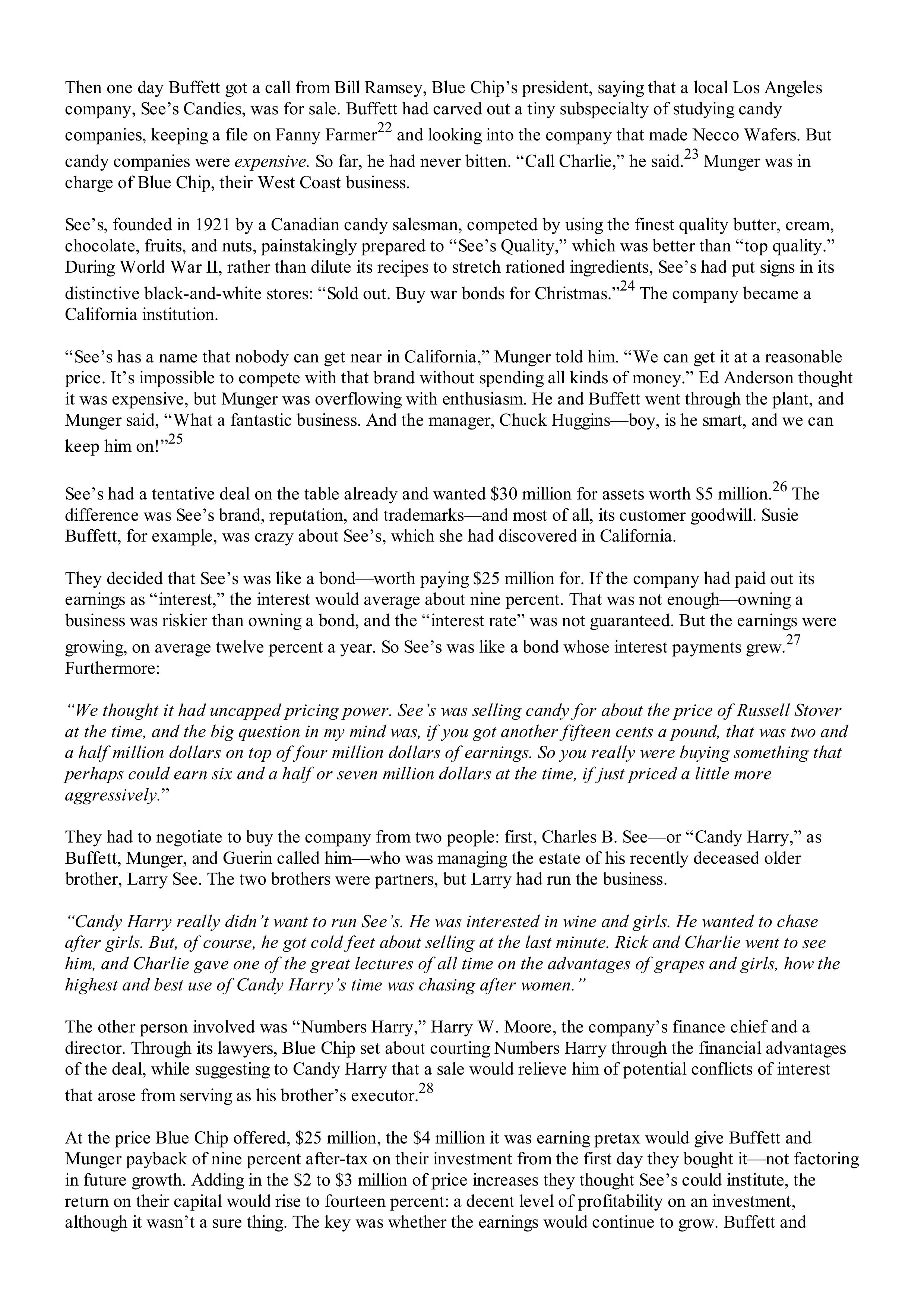 Berkshire Hathaway The Snowball Biography — page 207