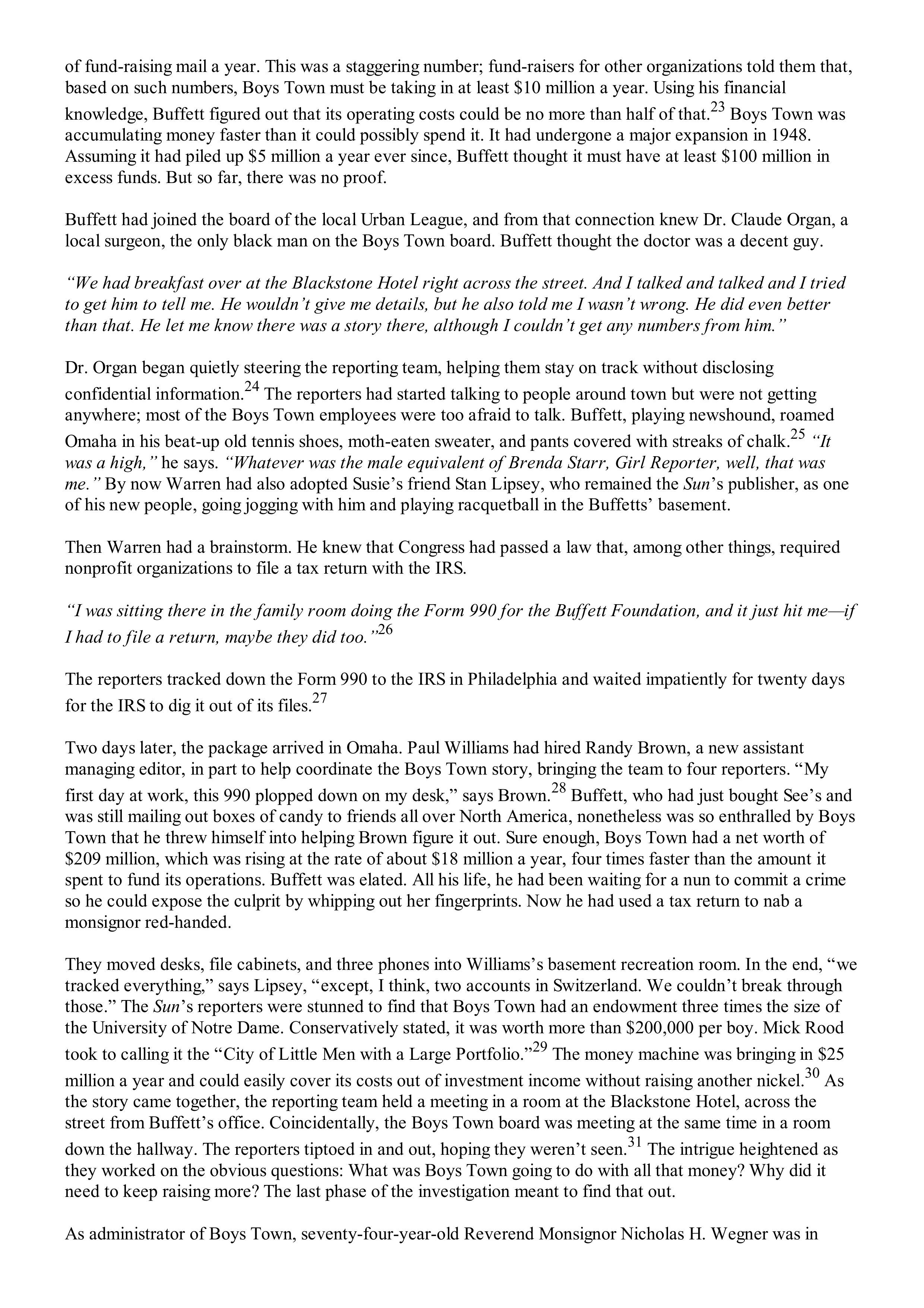 Berkshire Hathaway The Snowball Biography — page 215