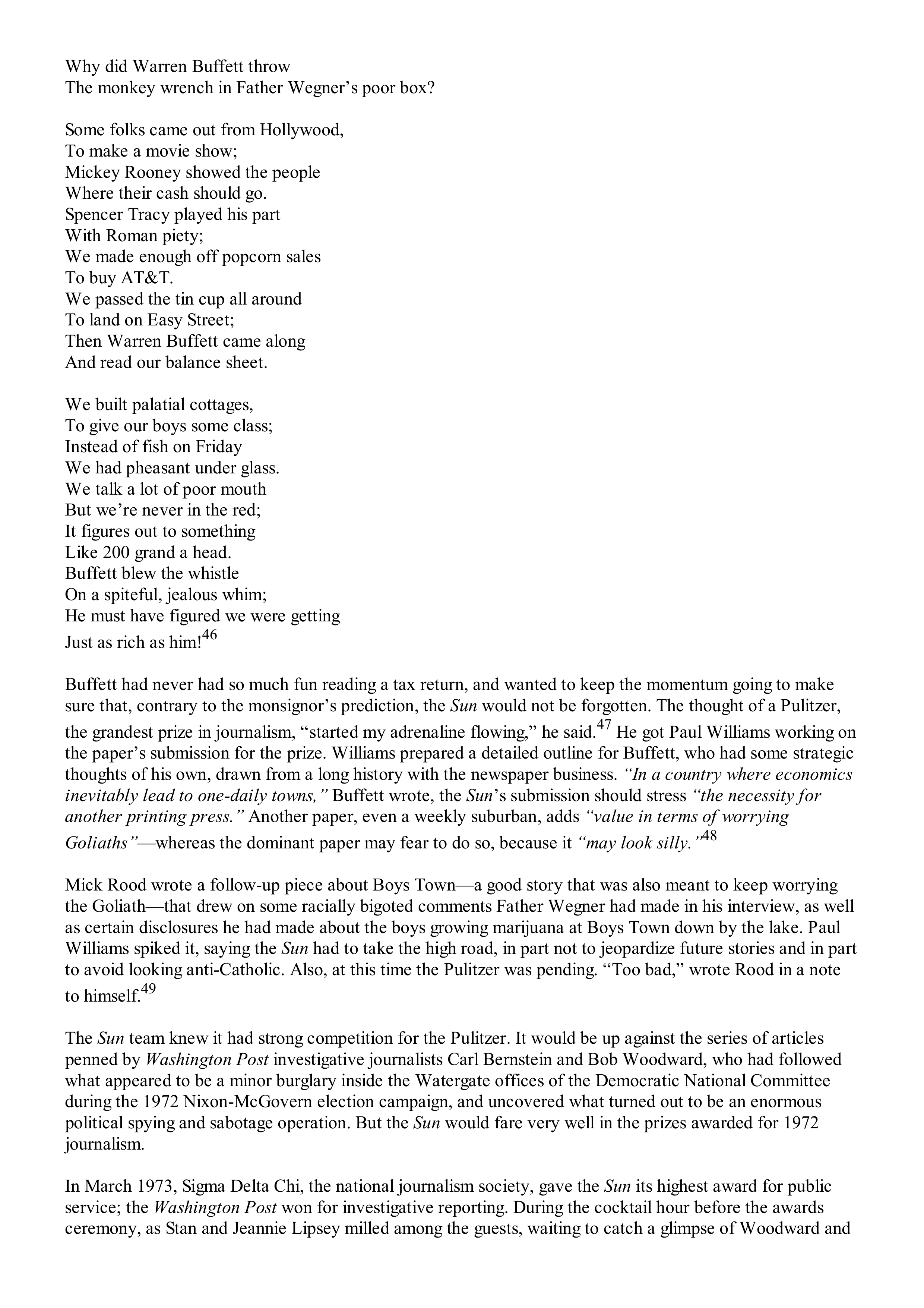 Berkshire Hathaway The Snowball Biography — page 218