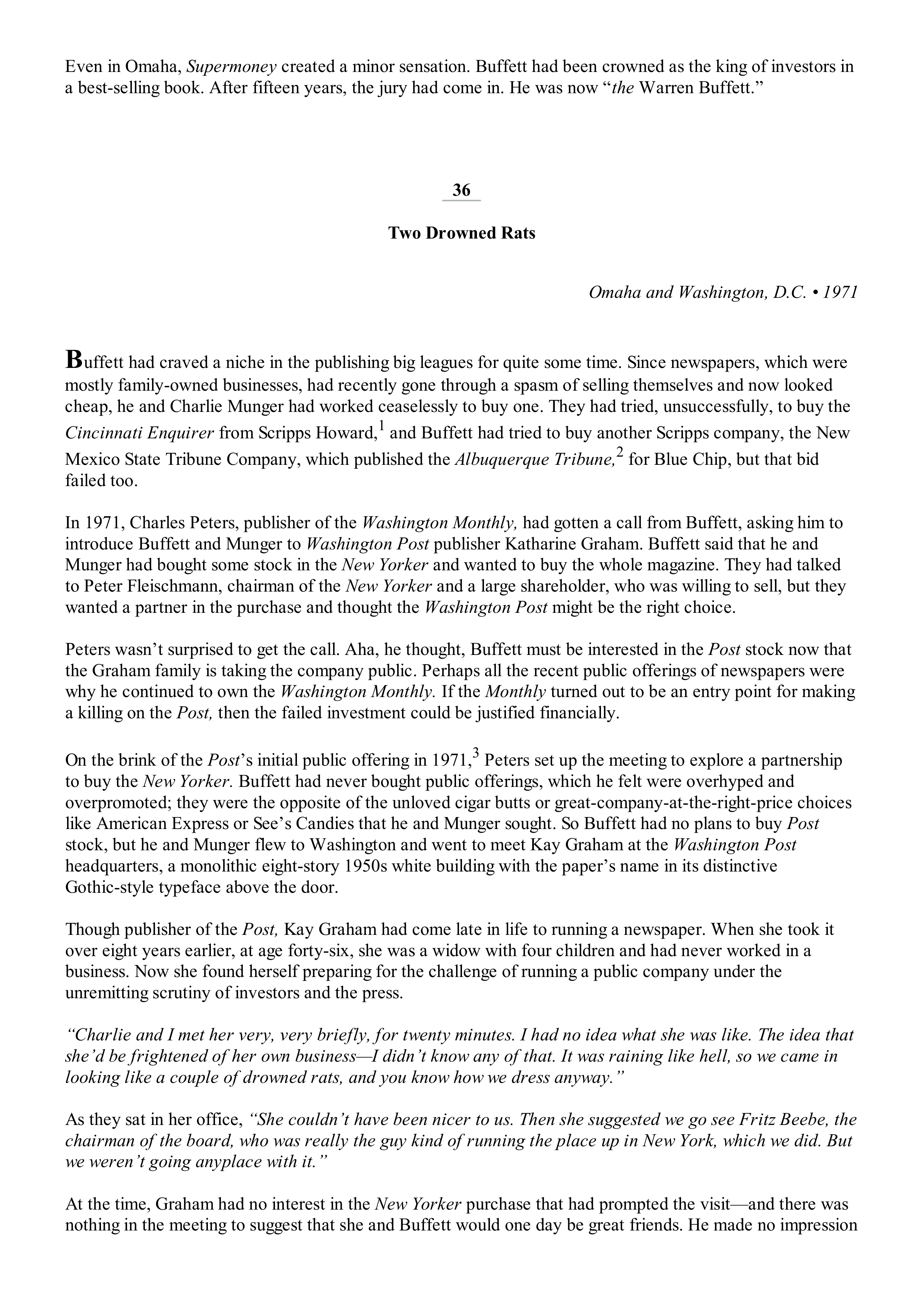 Berkshire Hathaway The Snowball Biography — page 220