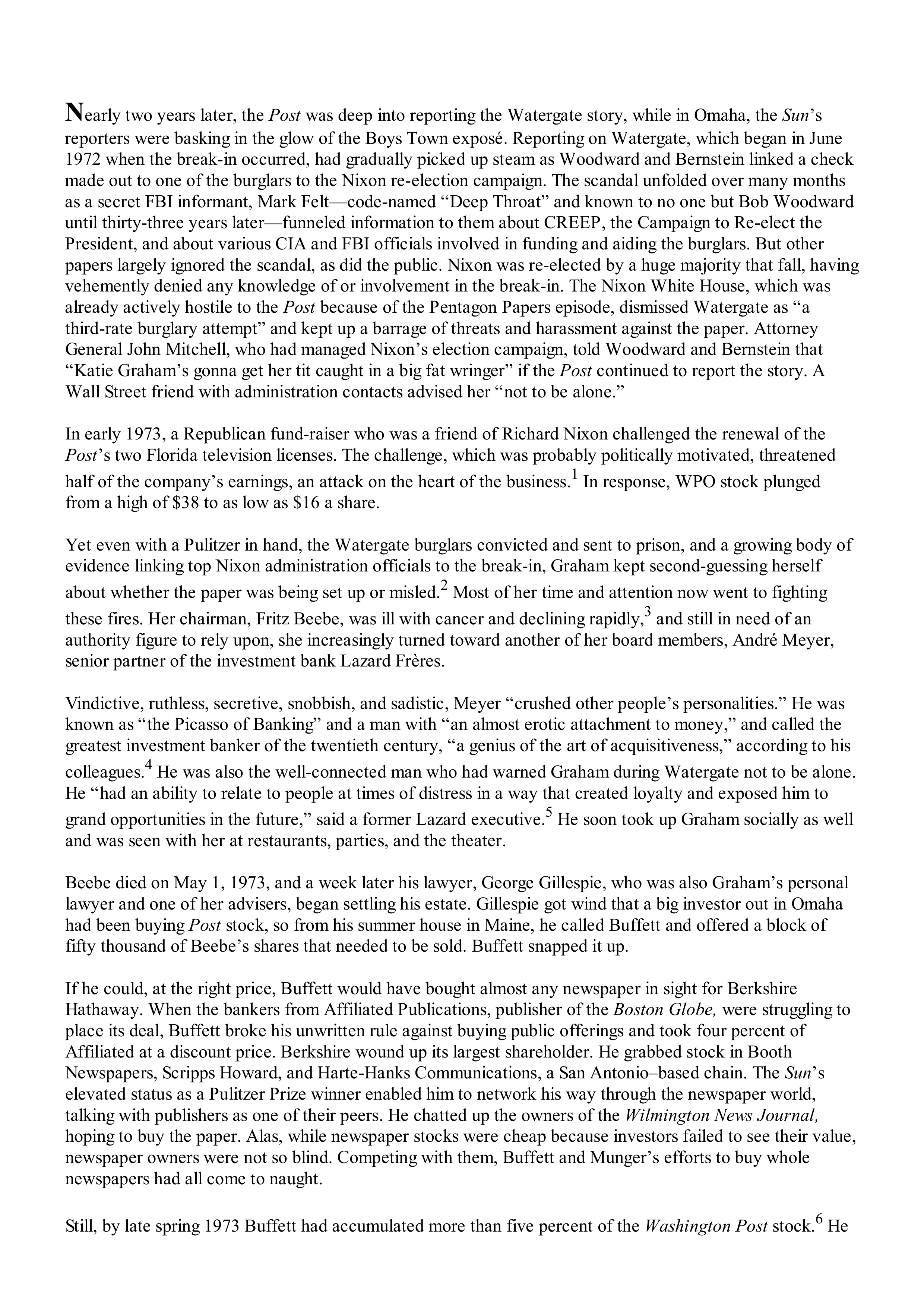 Berkshire Hathaway The Snowball Biography — page 225