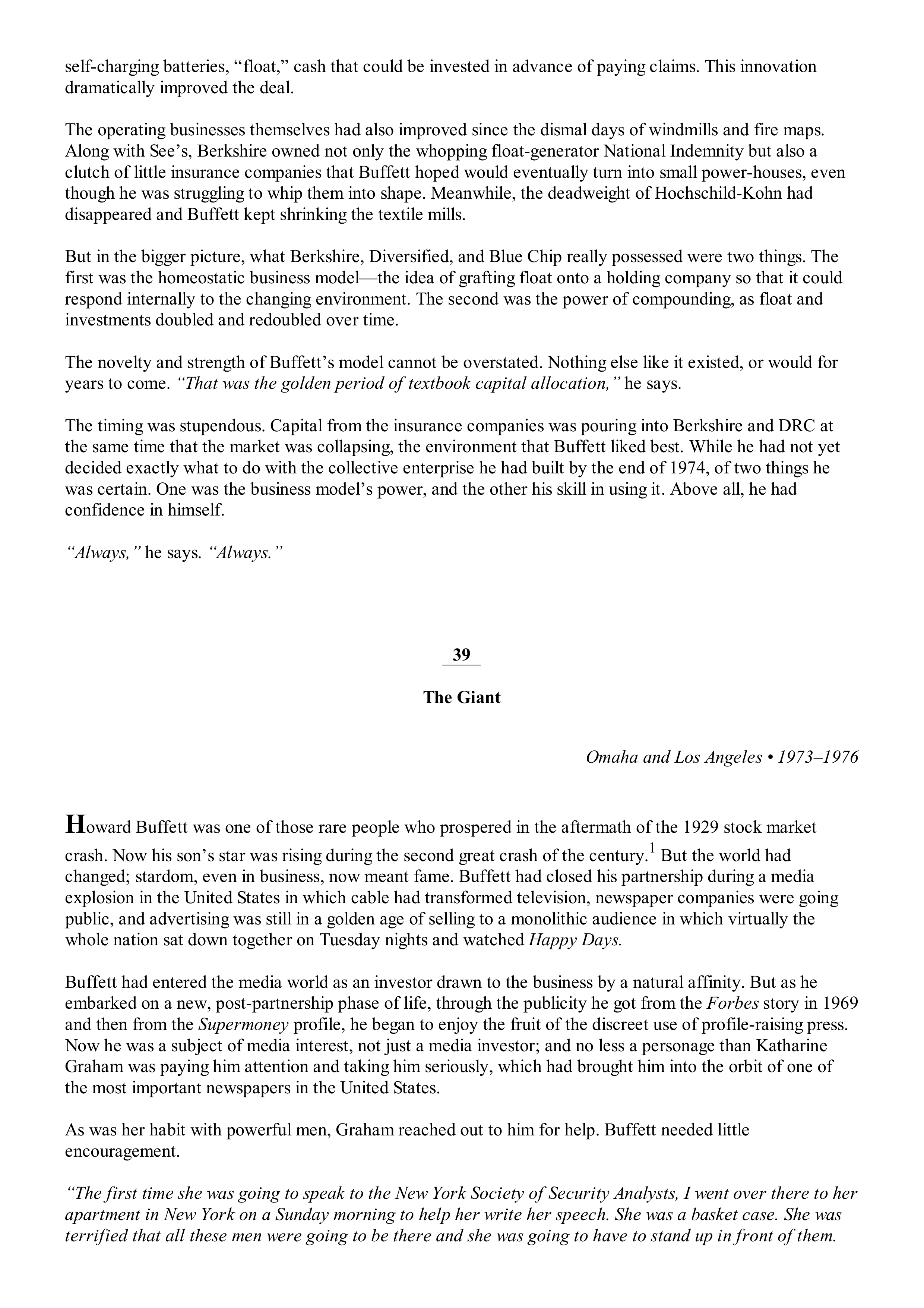 Berkshire Hathaway The Snowball Biography — page 238
