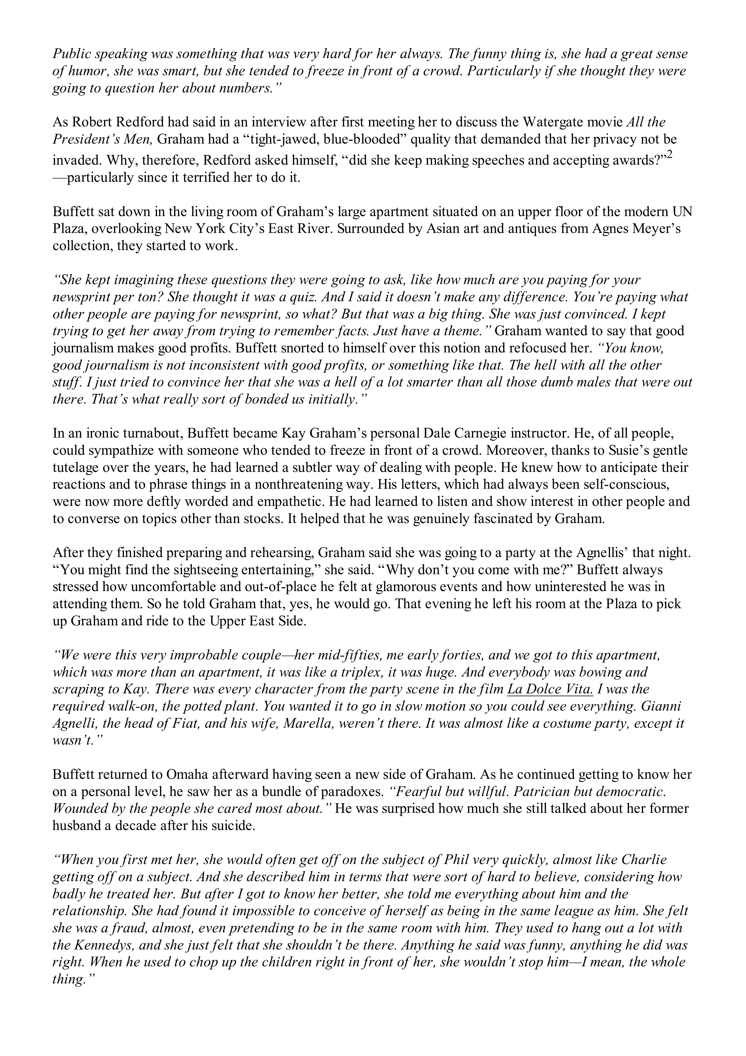 Berkshire Hathaway The Snowball Biography — page 239