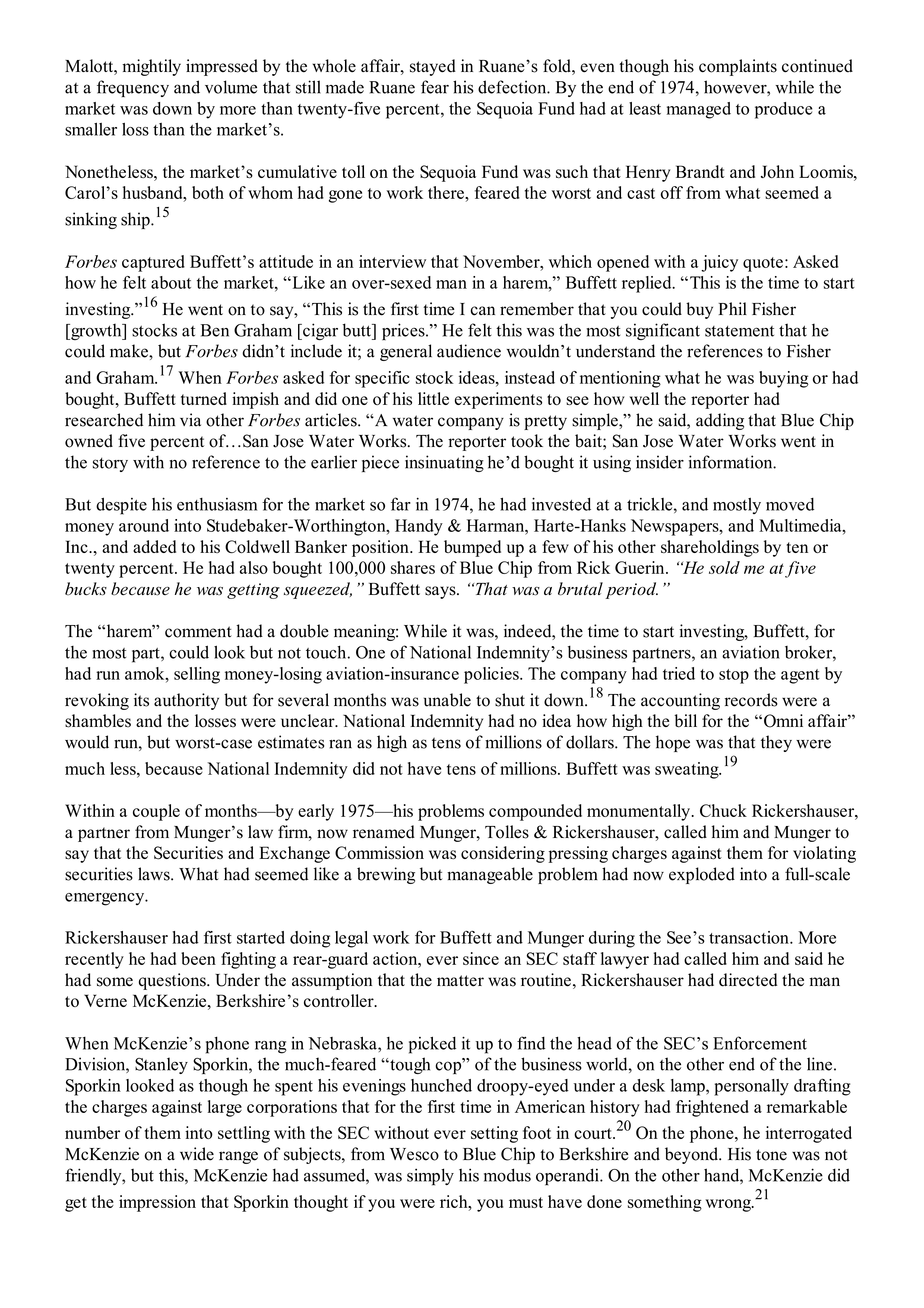 Berkshire Hathaway The Snowball Biography — page 253