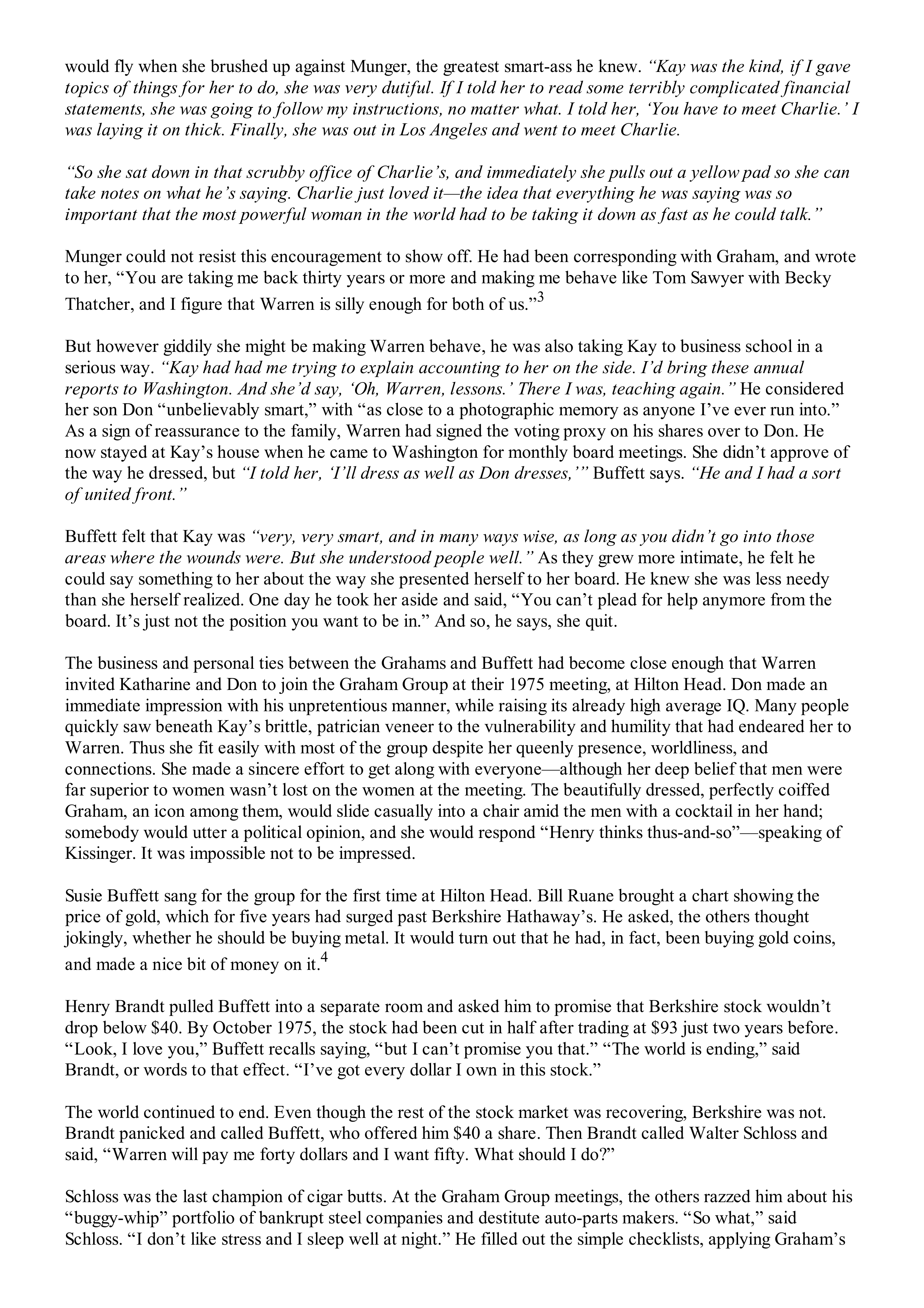 Berkshire Hathaway The Snowball Biography — page 261