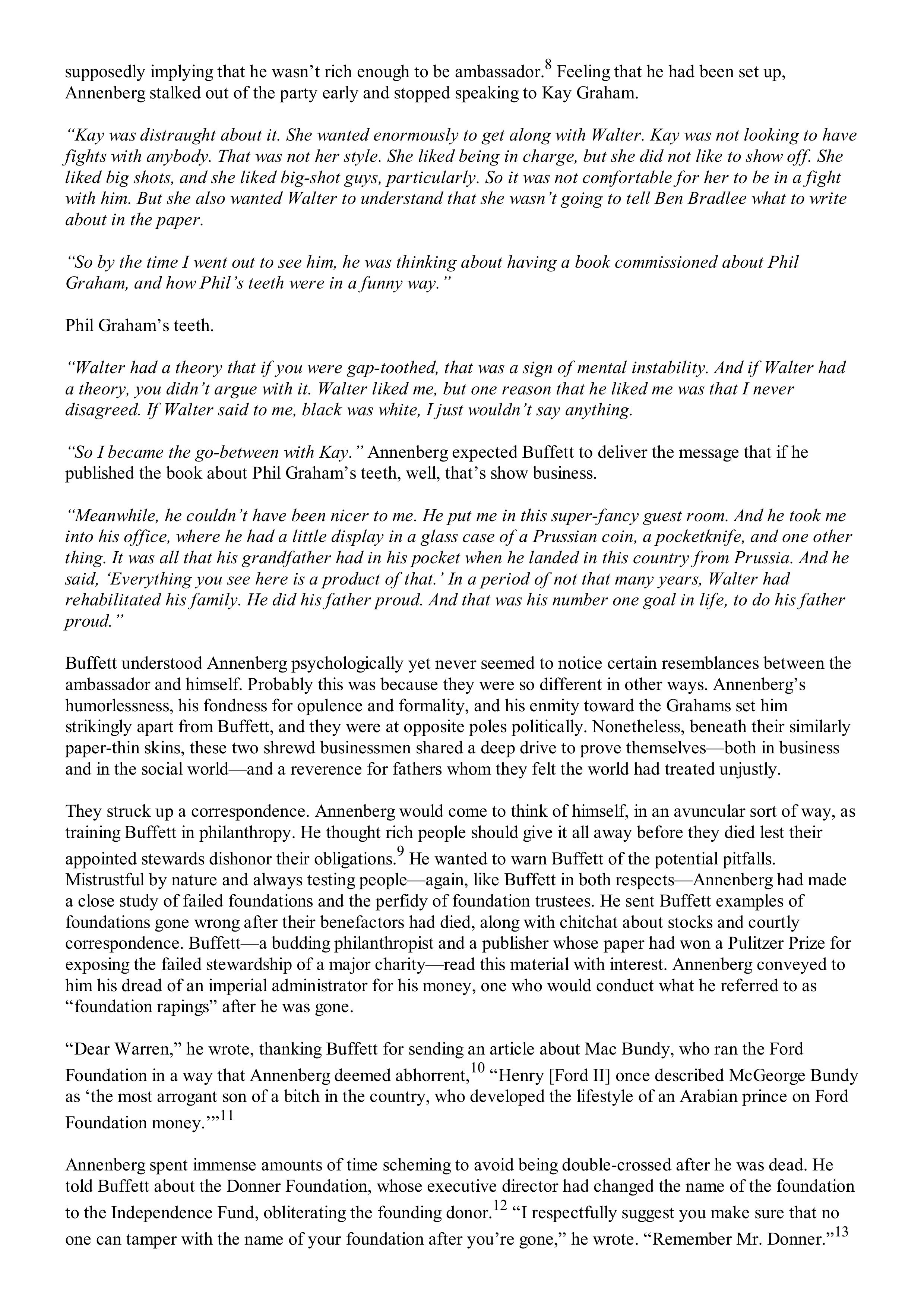 Berkshire Hathaway The Snowball Biography — page 276