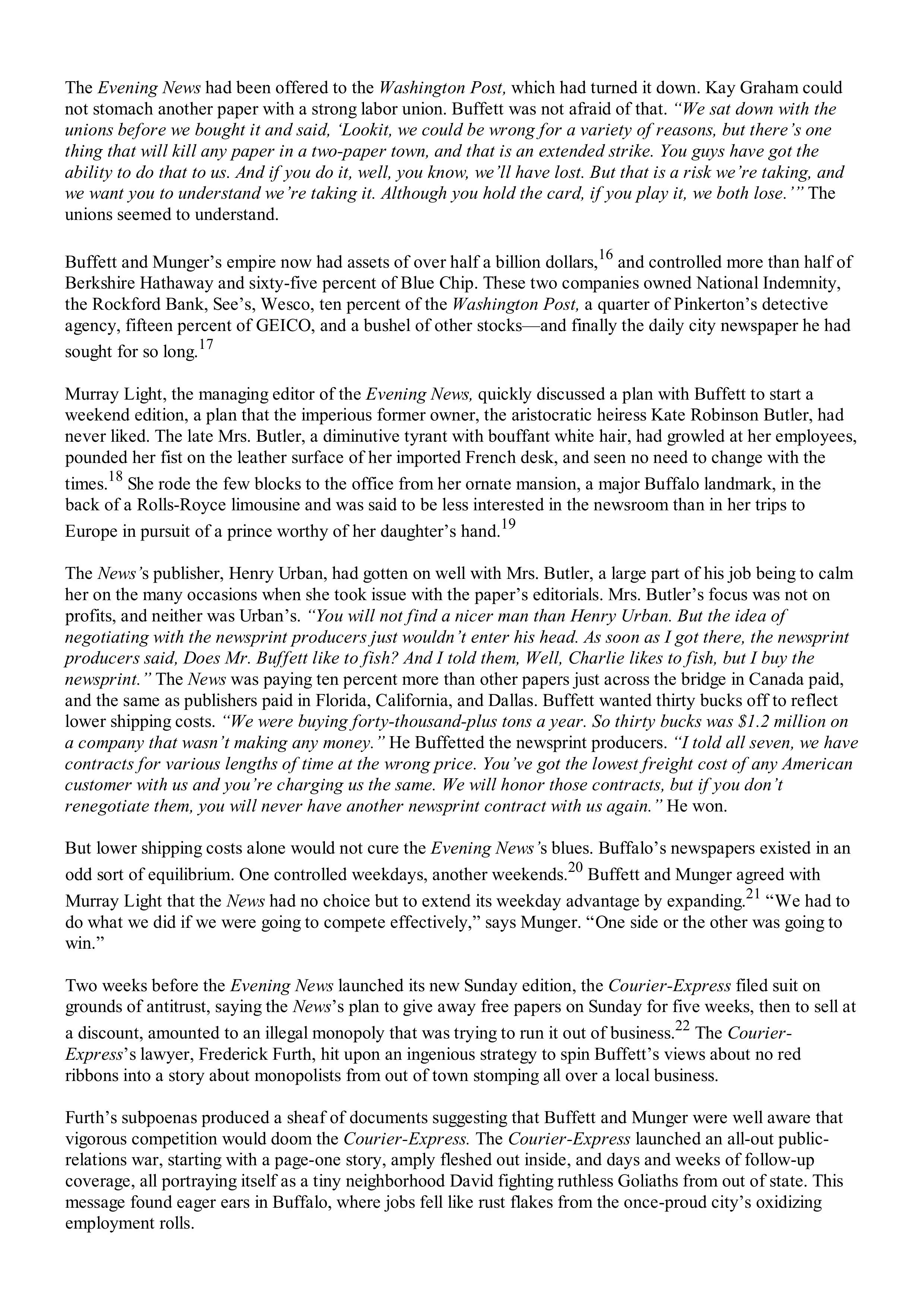 Berkshire Hathaway The Snowball Biography — page 288
