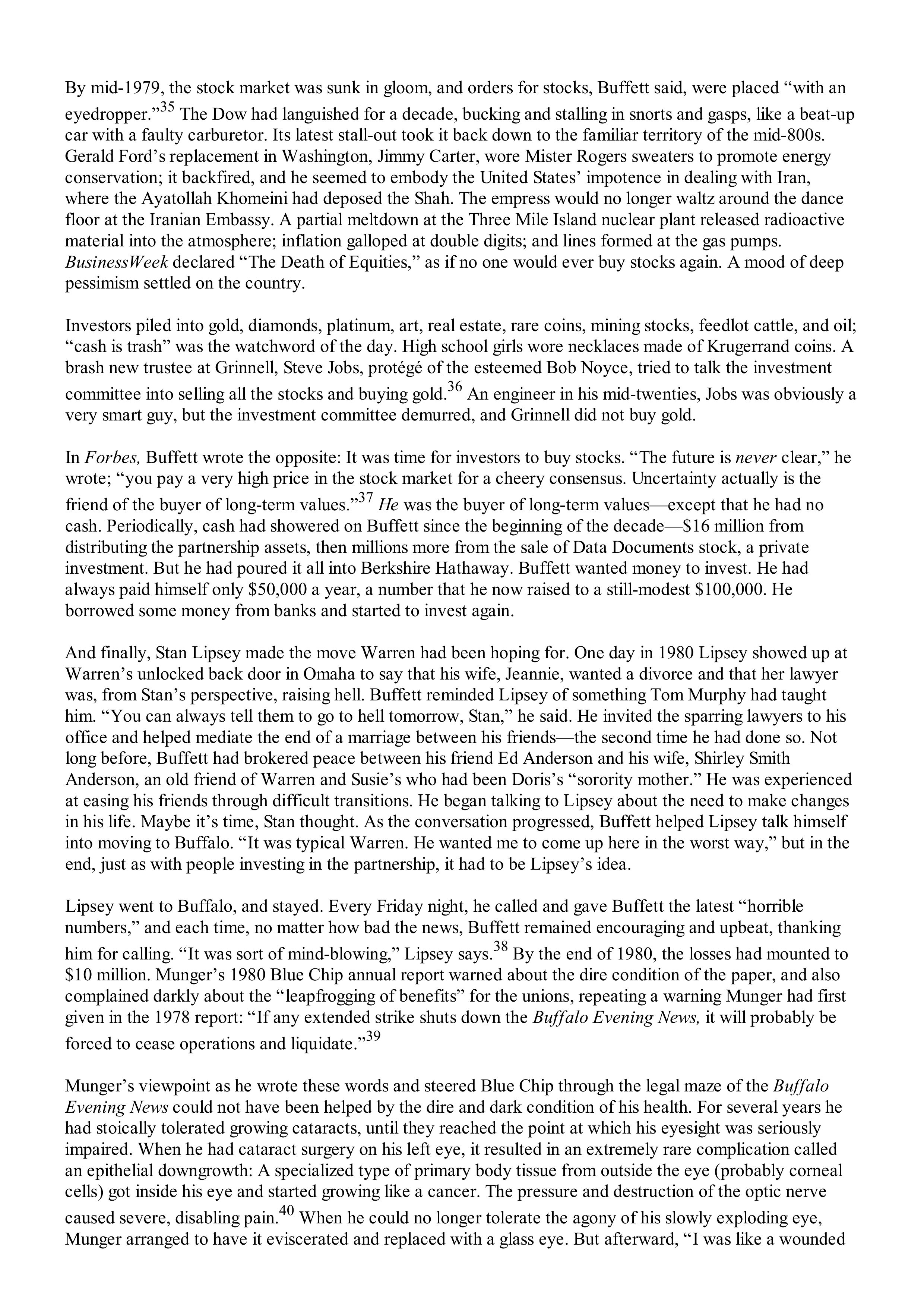 Berkshire Hathaway The Snowball Biography — page 292