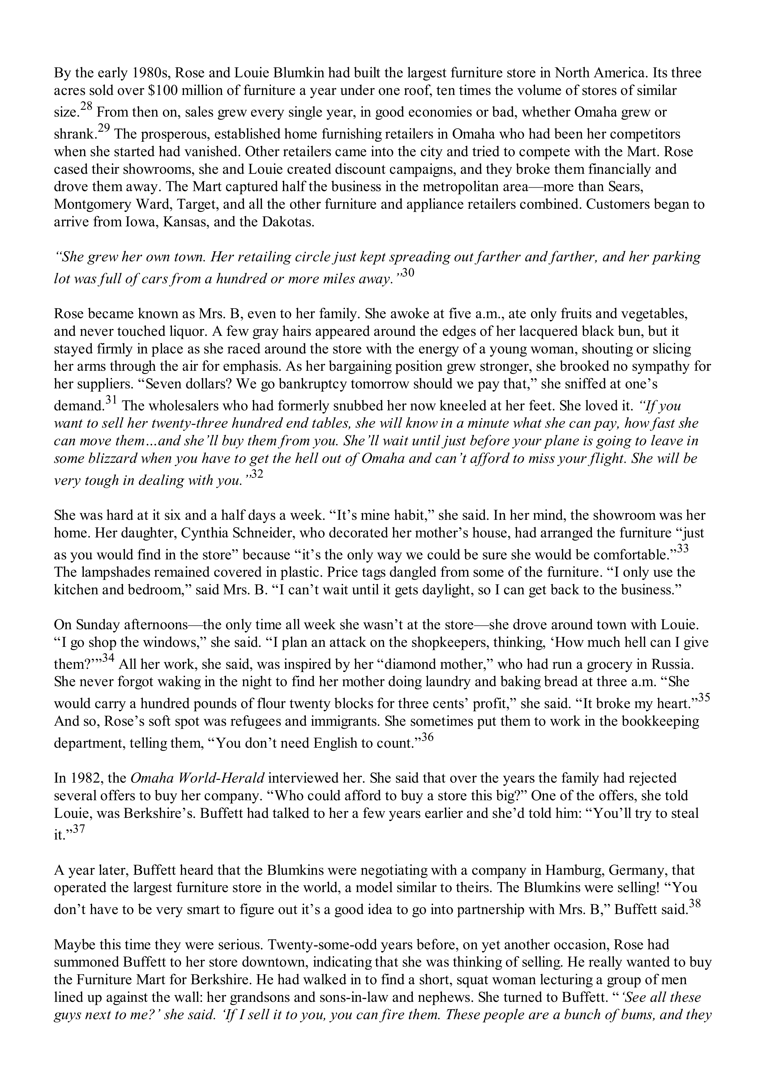 Berkshire Hathaway The Snowball Biography — page 305