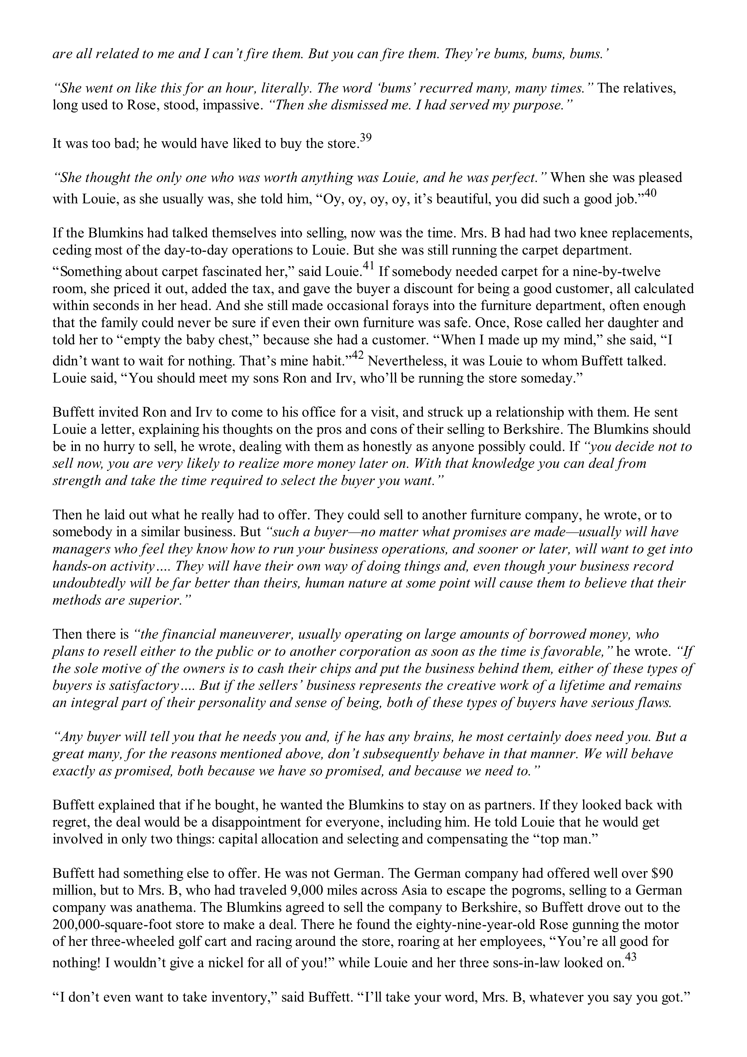 Berkshire Hathaway The Snowball Biography — page 306