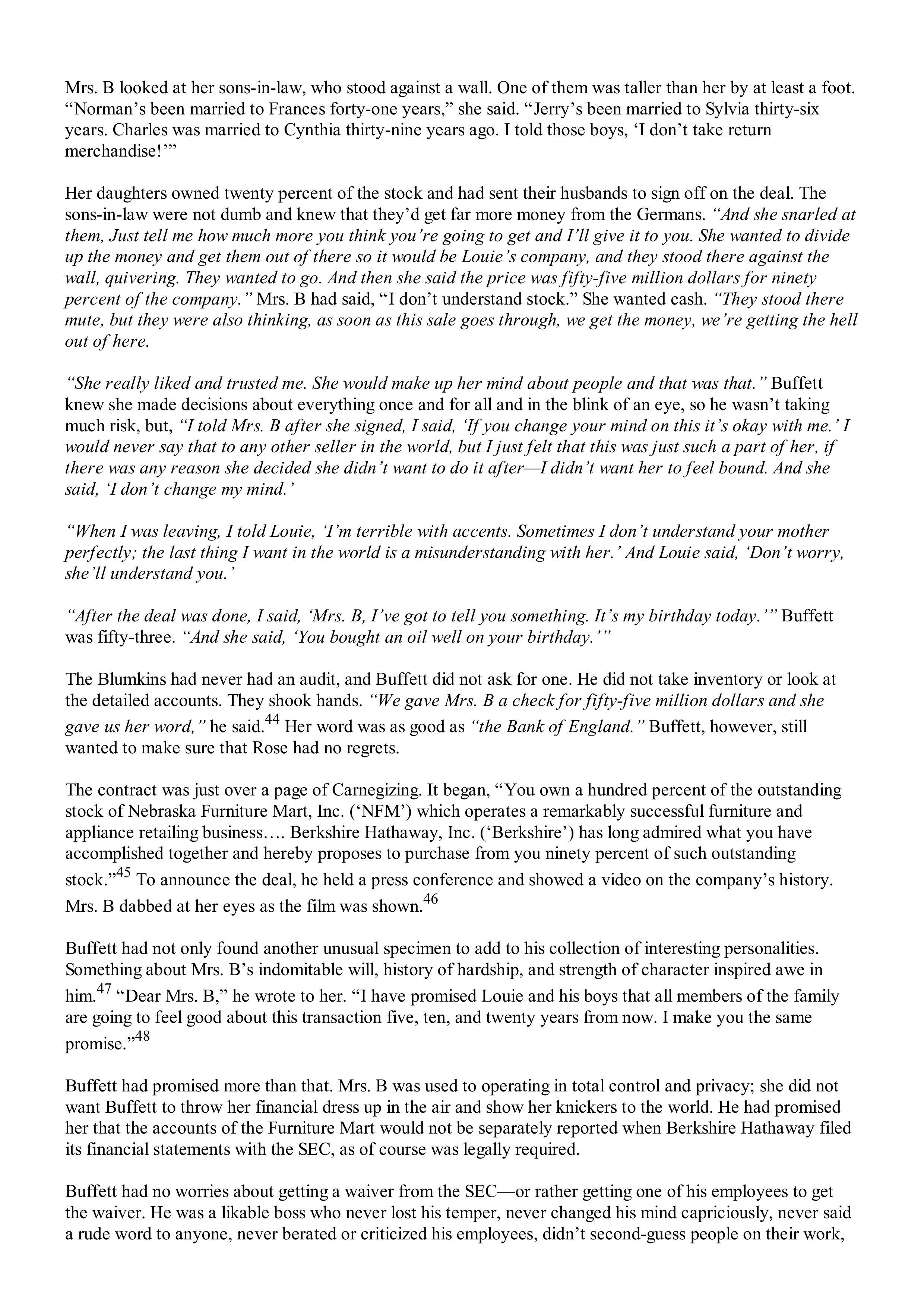 Berkshire Hathaway The Snowball Biography — page 307