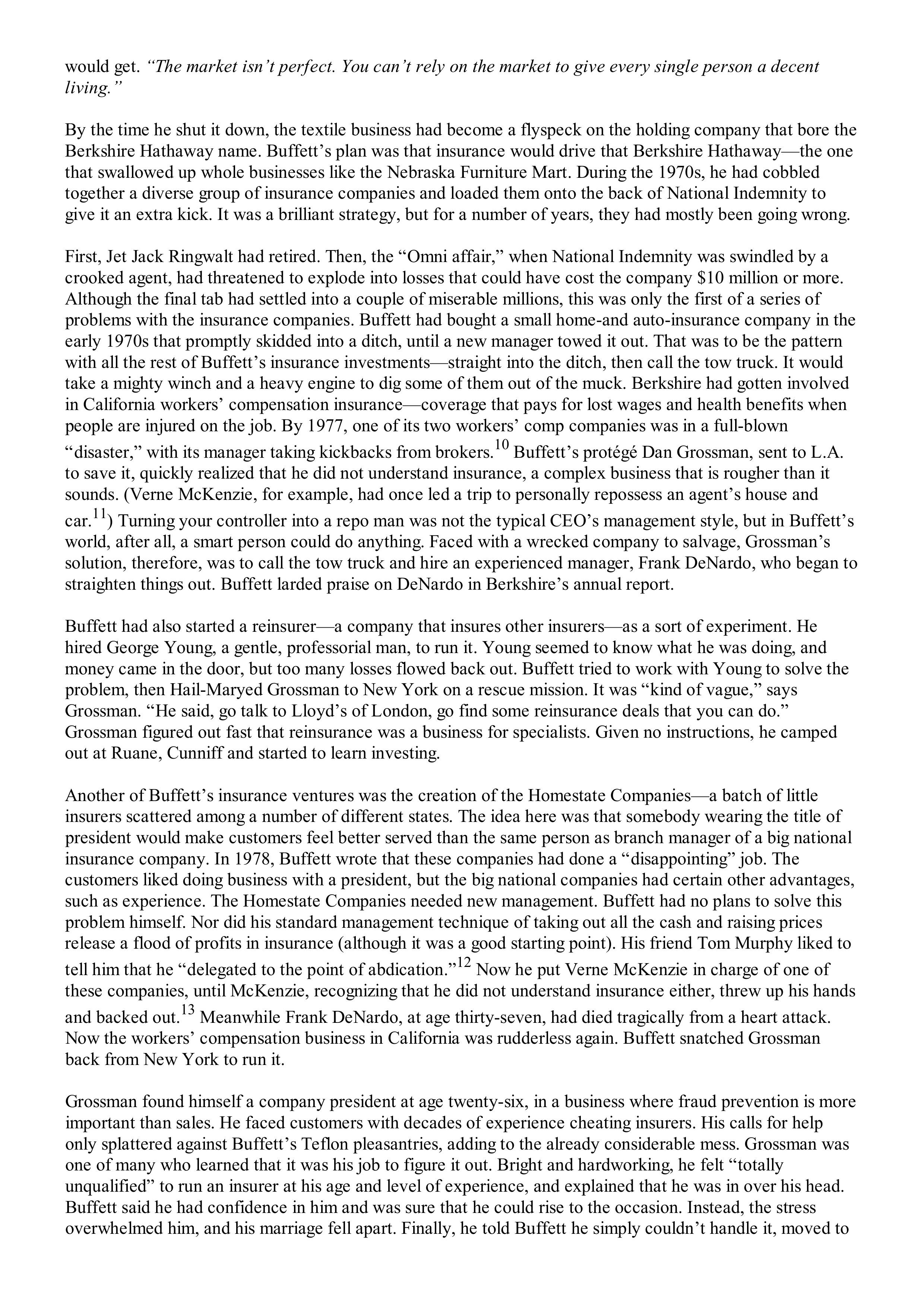 Berkshire Hathaway The Snowball Biography — page 313