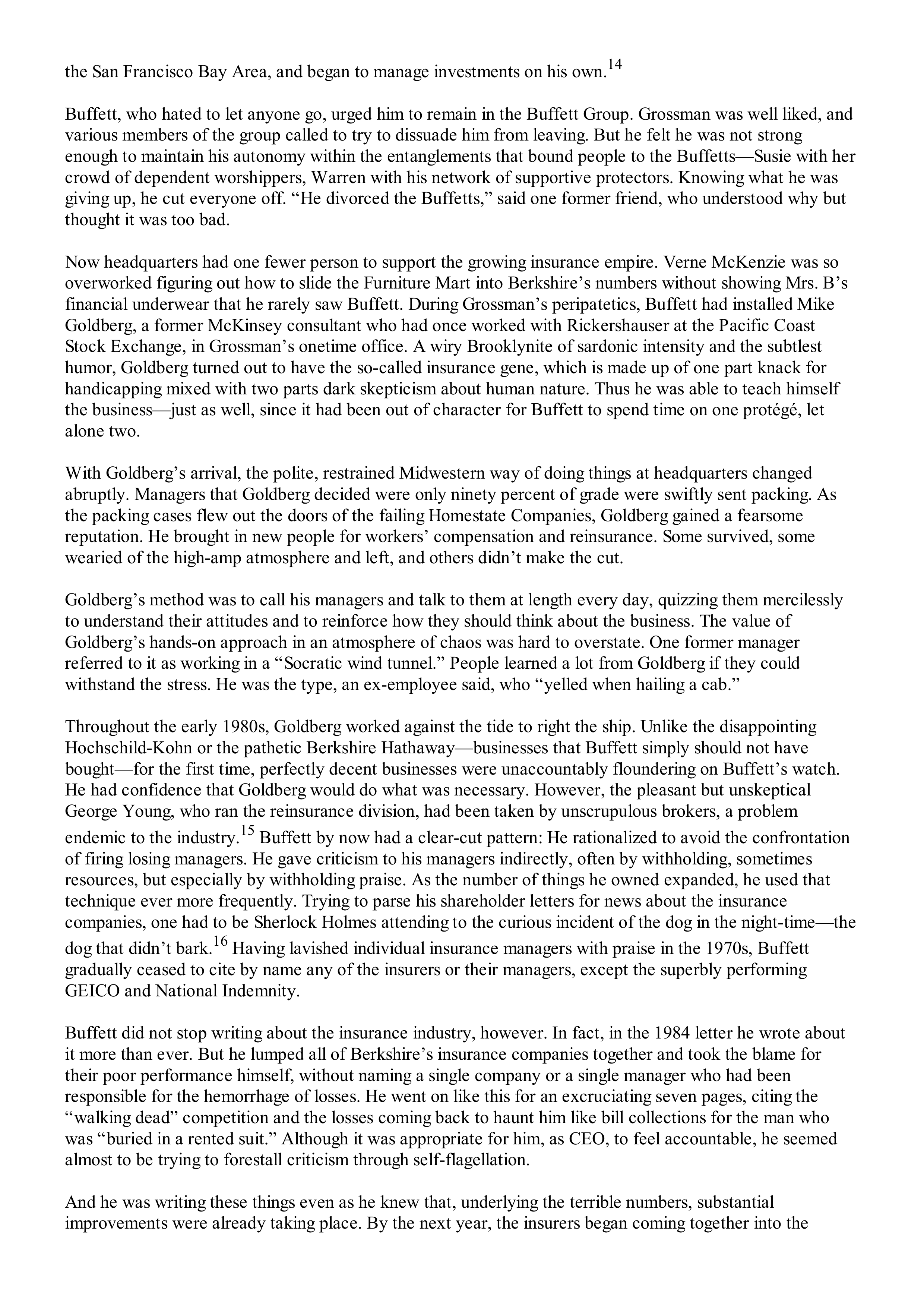 Berkshire Hathaway The Snowball Biography — page 314