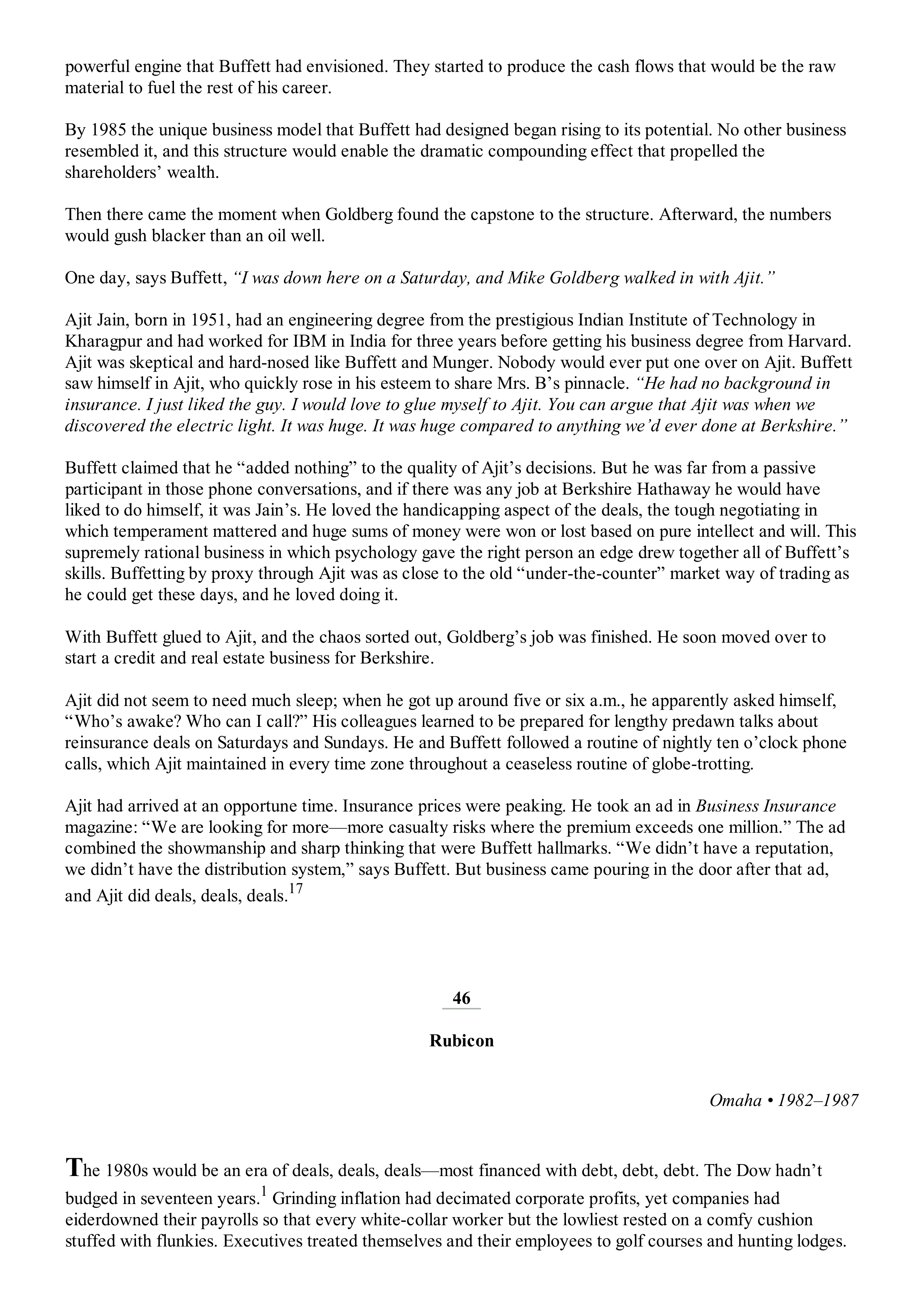Berkshire Hathaway The Snowball Biography — page 315