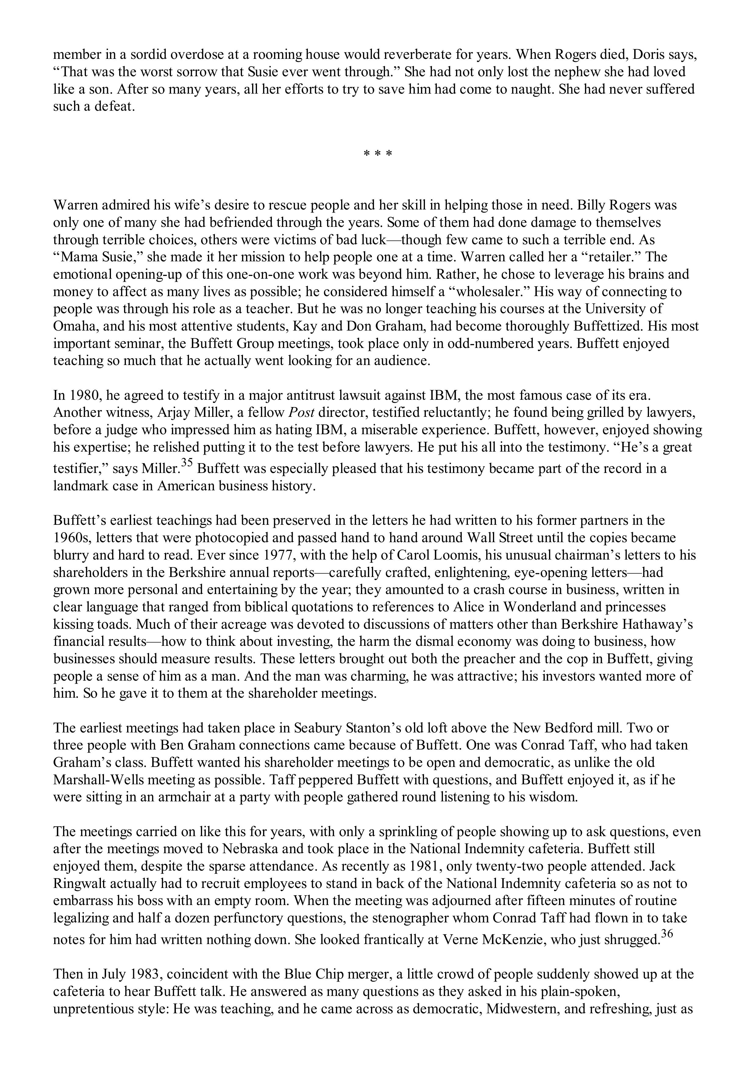 Berkshire Hathaway The Snowball Biography — page 322