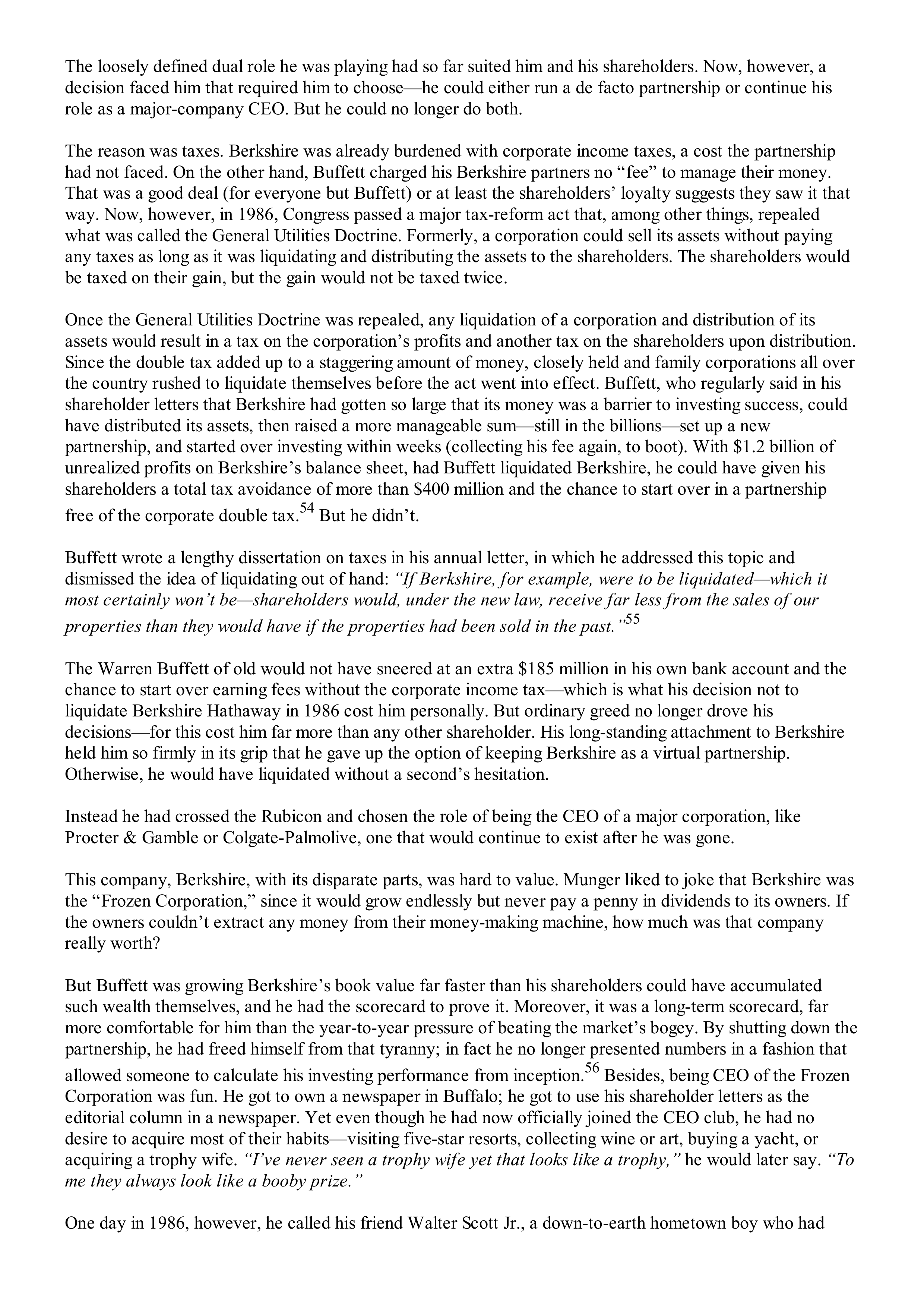 Berkshire Hathaway The Snowball Biography — page 327