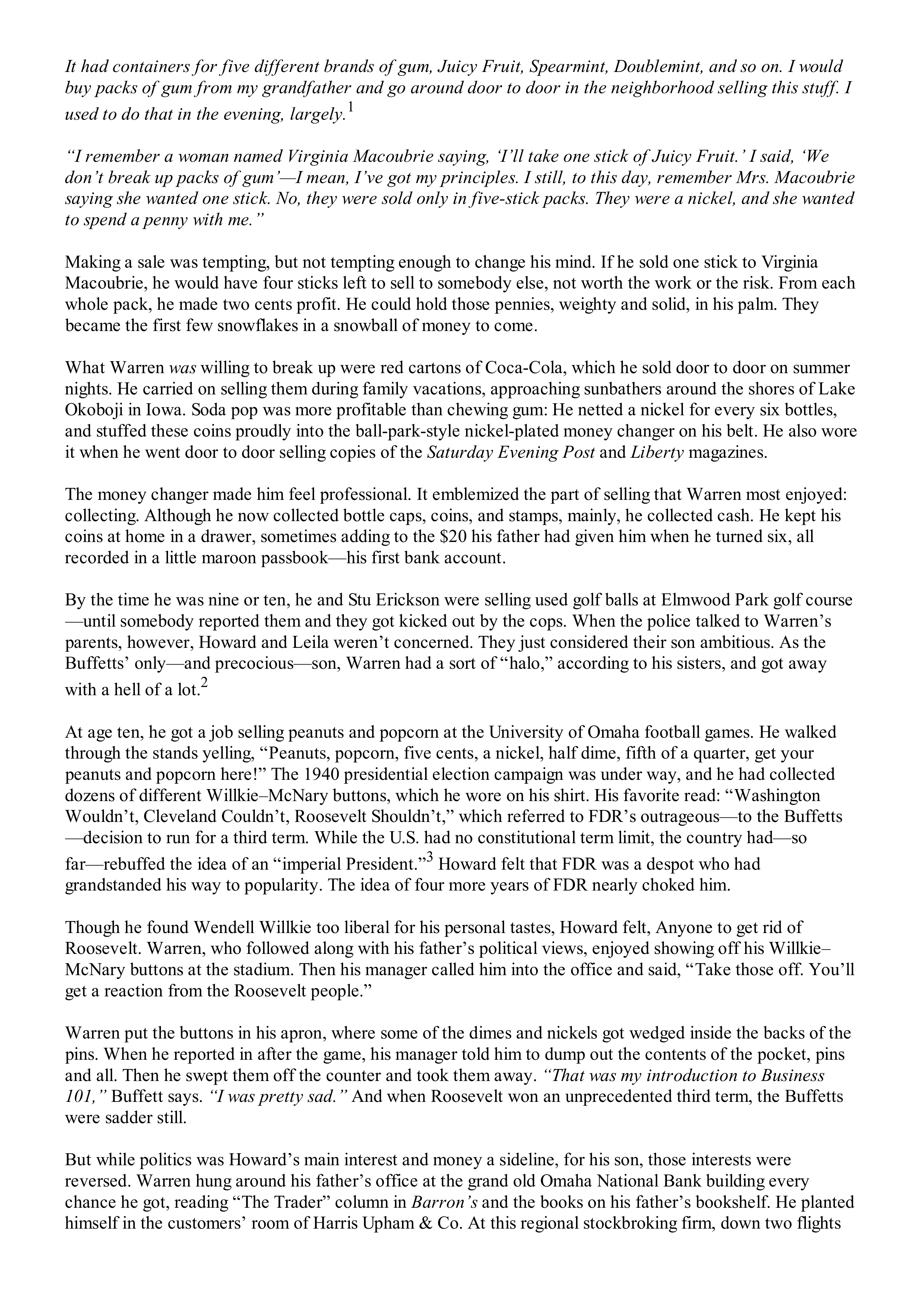 Berkshire Hathaway The Snowball Biography — page 33