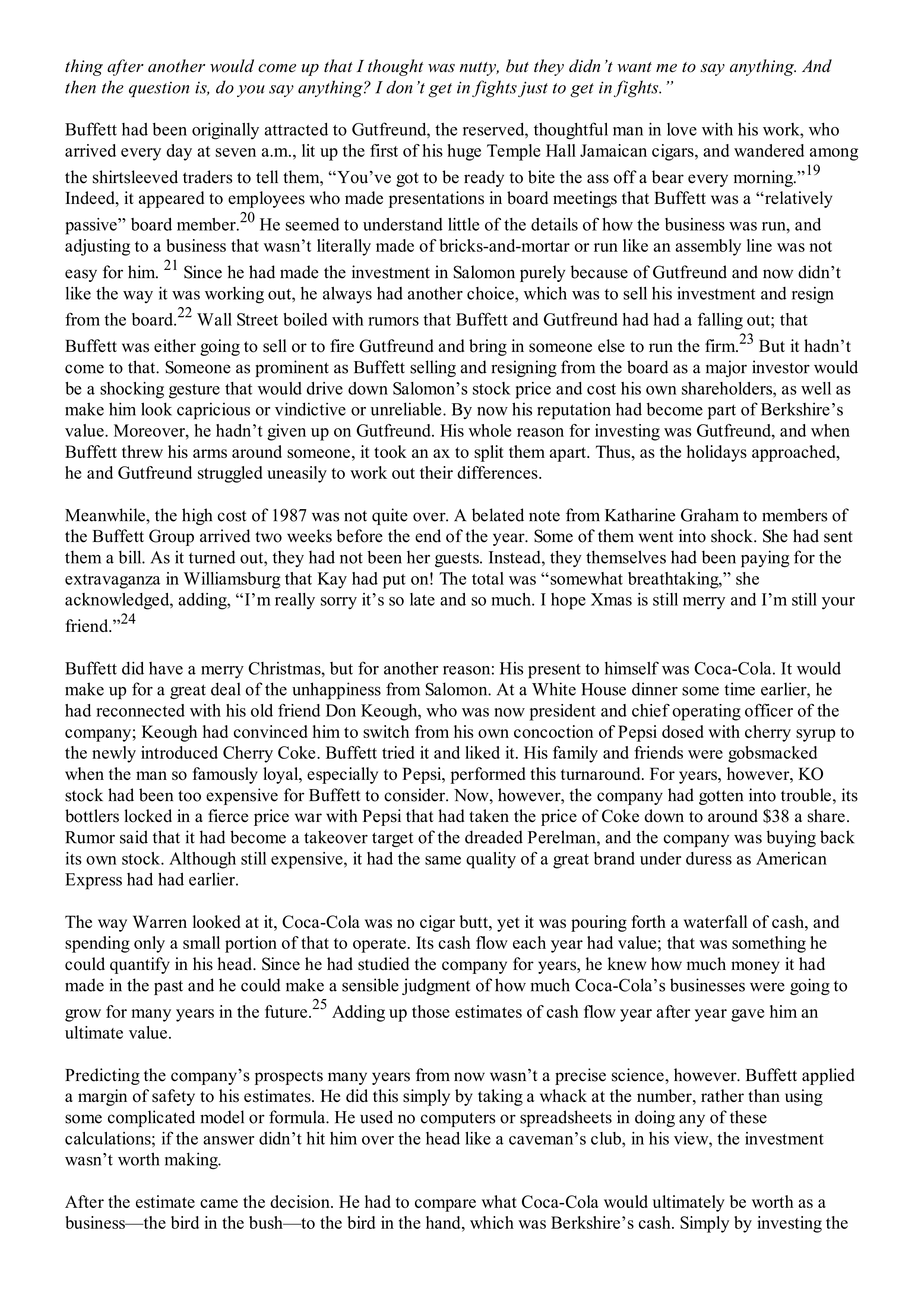 Berkshire Hathaway The Snowball Biography — page 337