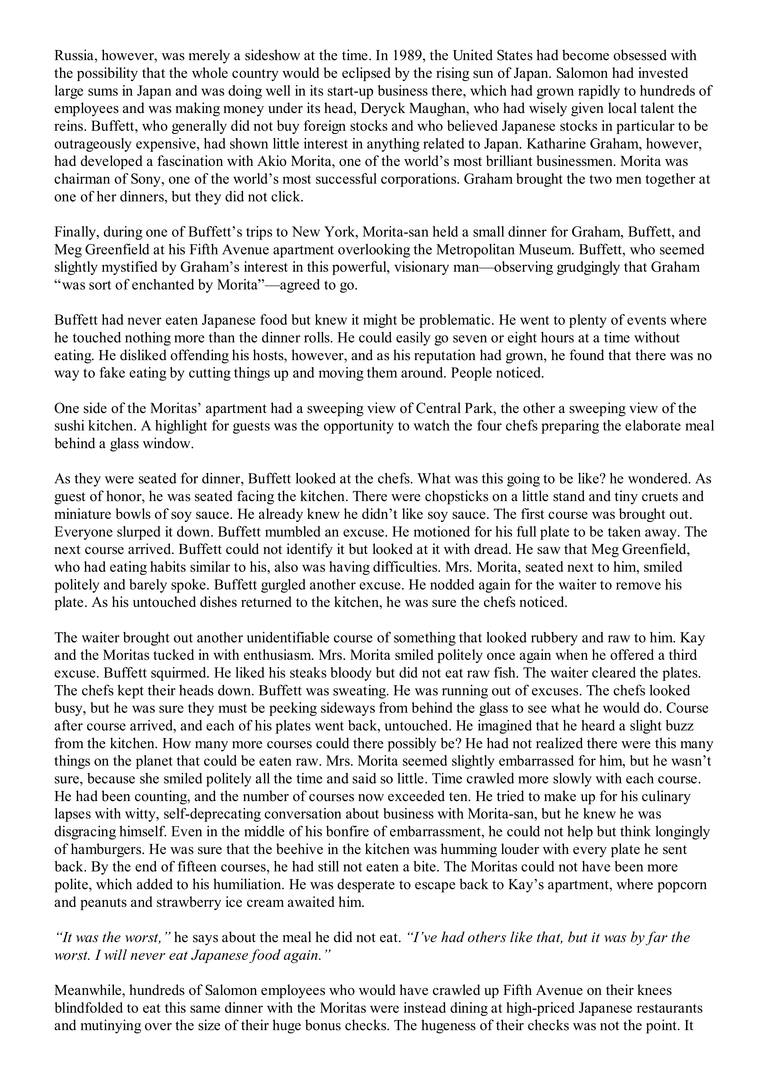 Berkshire Hathaway The Snowball Biography — page 342