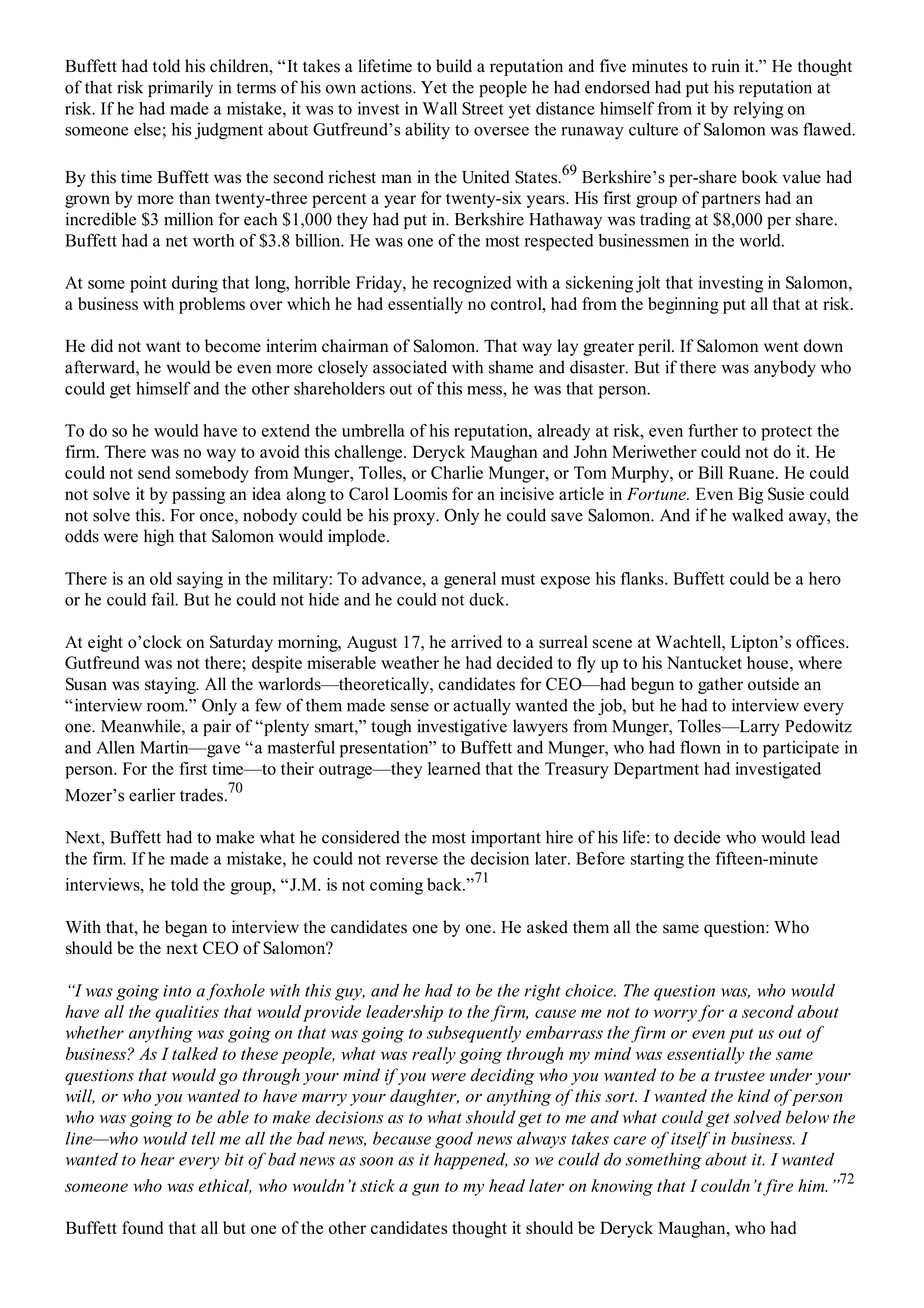 Berkshire Hathaway The Snowball Biography — page 365