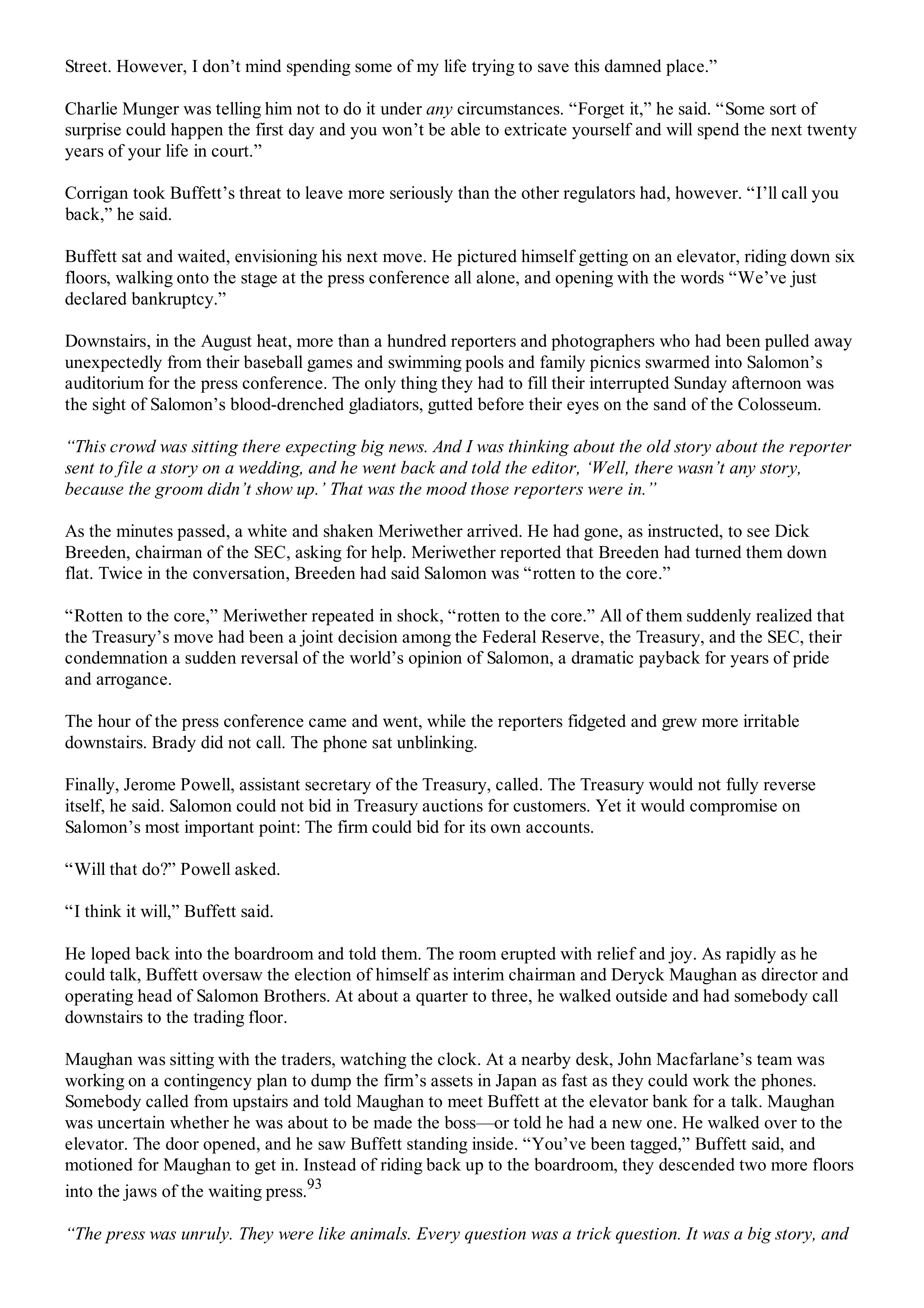 Berkshire Hathaway The Snowball Biography — page 371