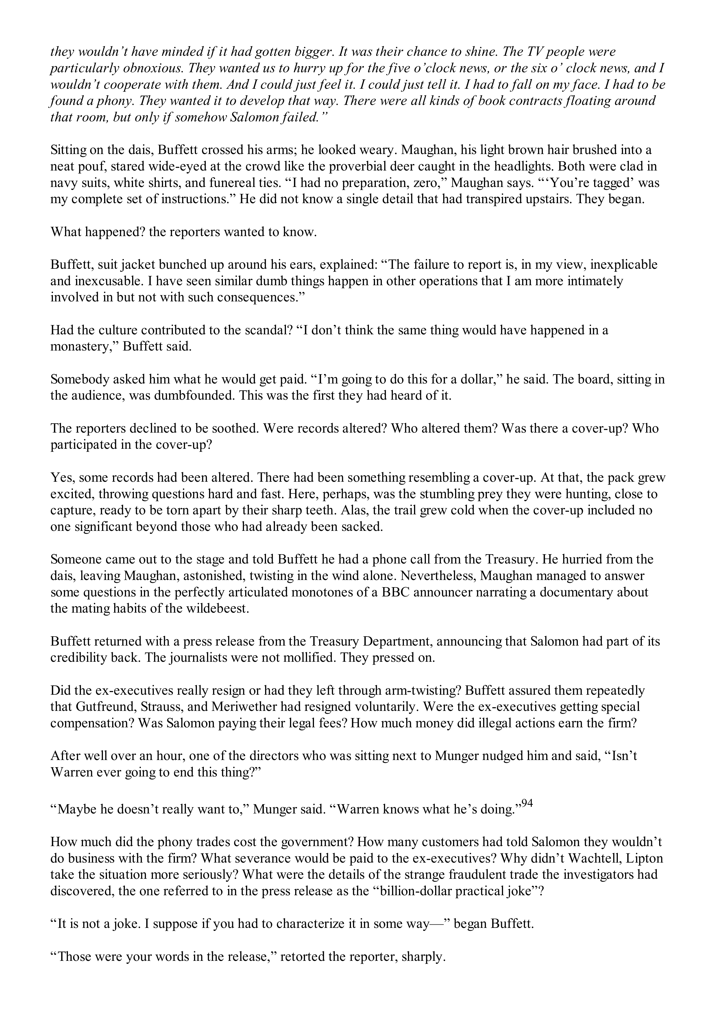 Berkshire Hathaway The Snowball Biography — page 372