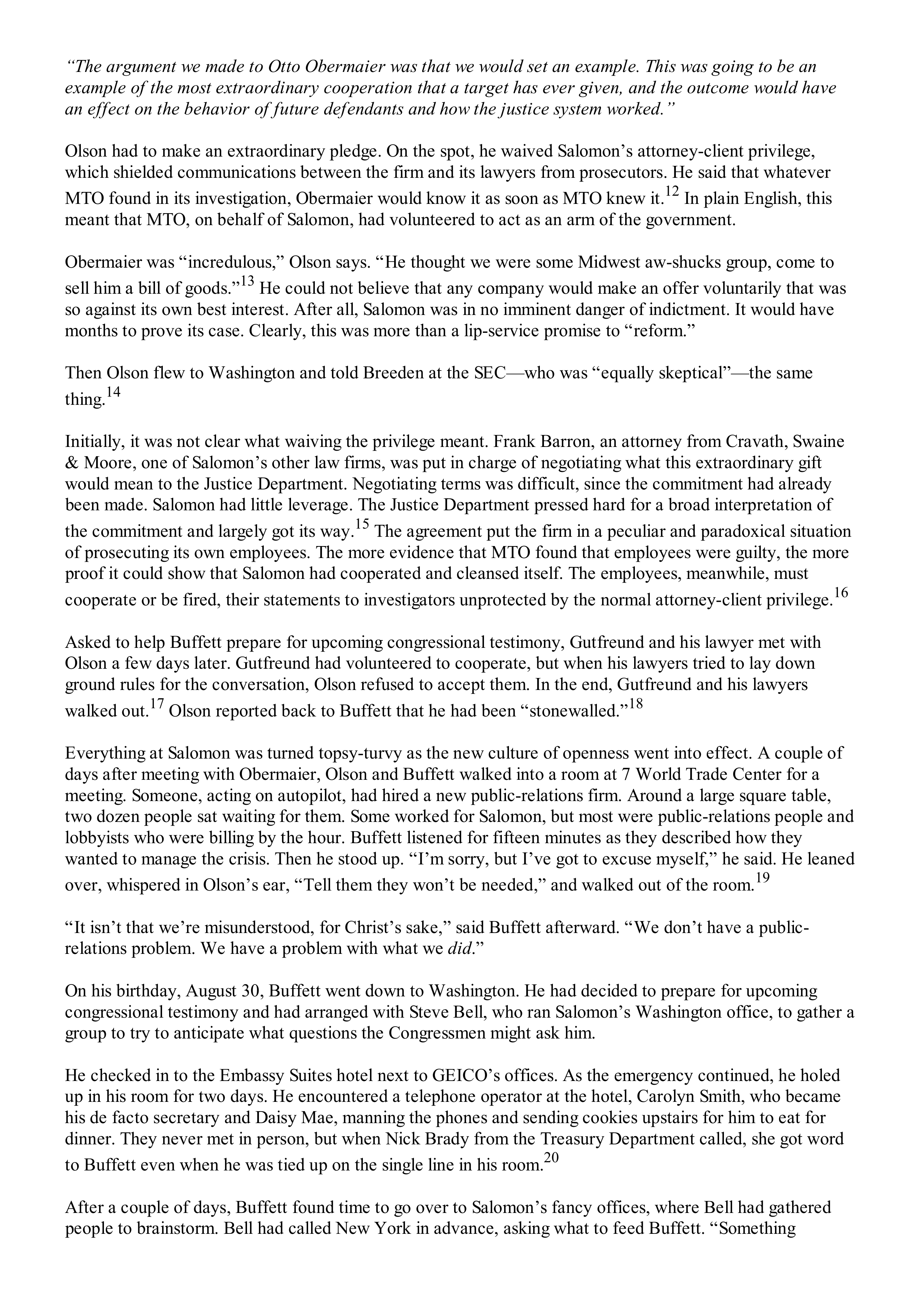 Berkshire Hathaway The Snowball Biography — page 377