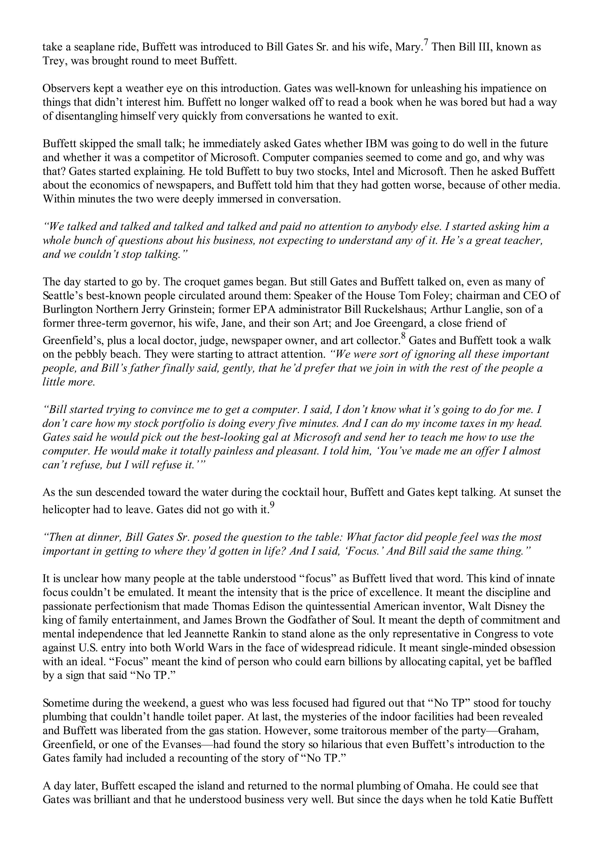 Berkshire Hathaway The Snowball Biography — page 390